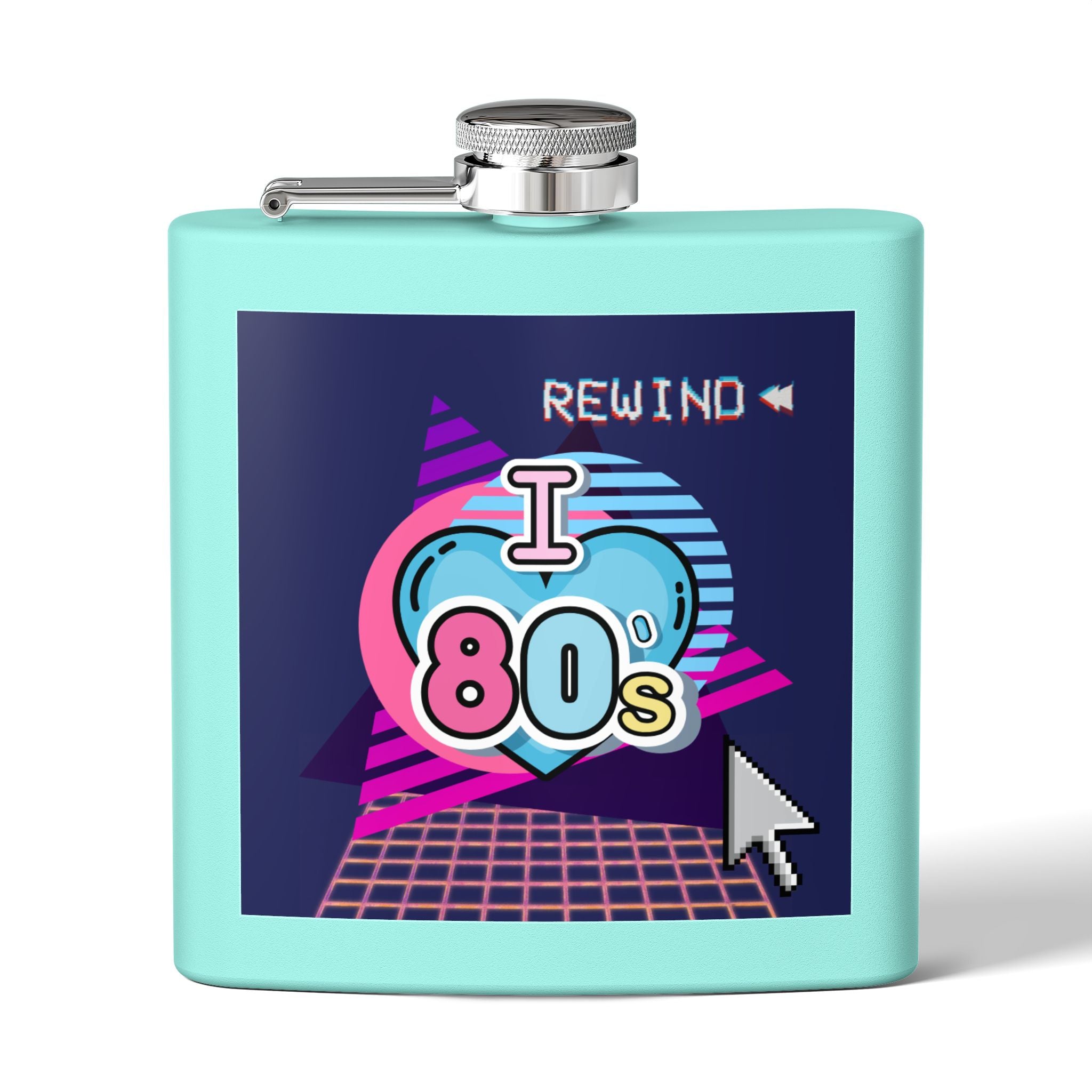 I Heart the 80s Rewind Flask