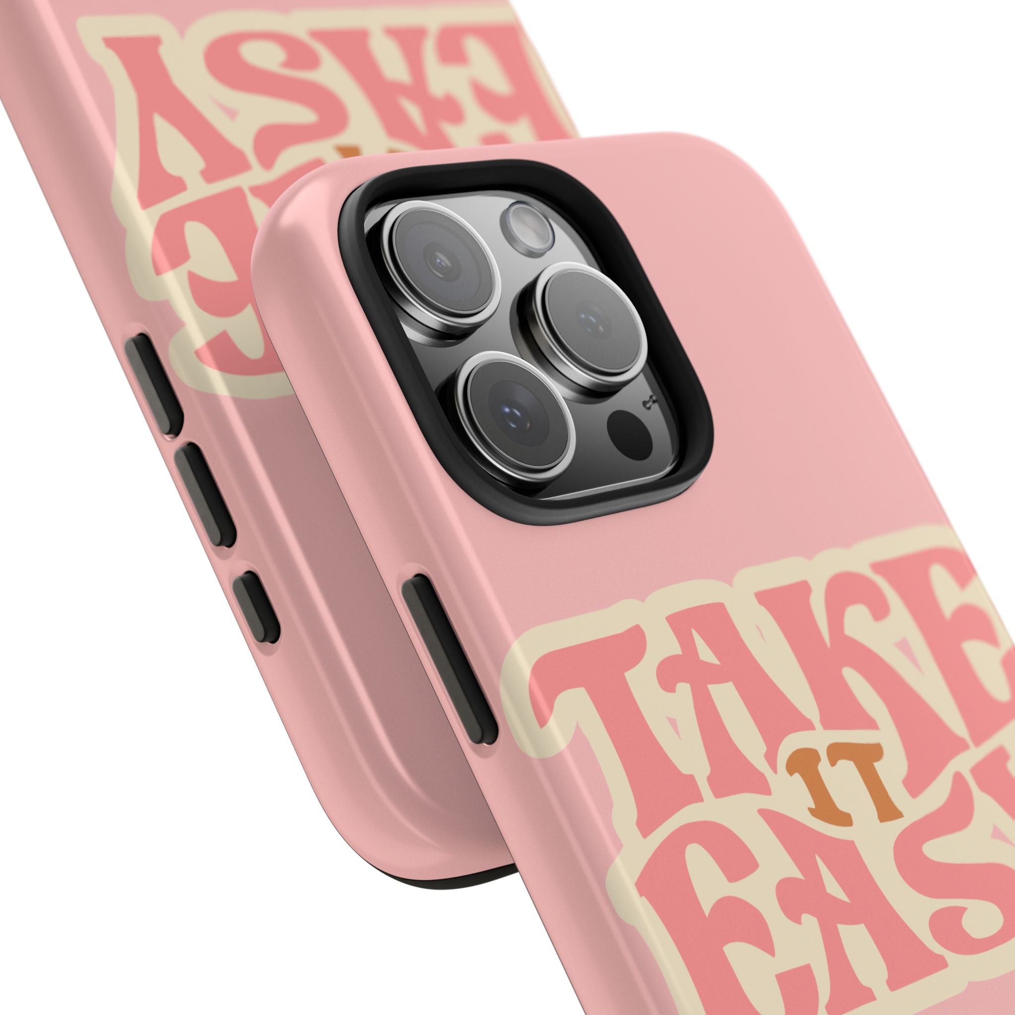 60s Pink Take It Easy Phone Case 🌸✌️📱
