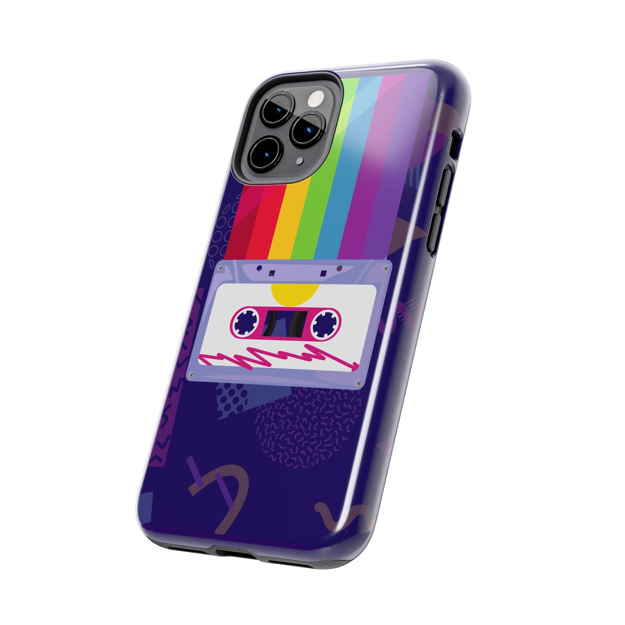80s–90s Cassette Rainbow Phone Case 📼🌈📱