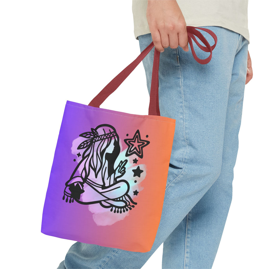 🌙✨ 60s - 70s Moon Child Tote Bag 🌼🌈