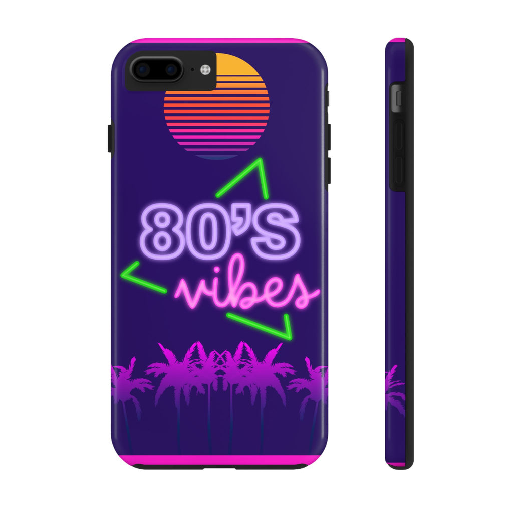 80s Vibes Synthwave Palm Trees Phone Case 🌴🎹📱