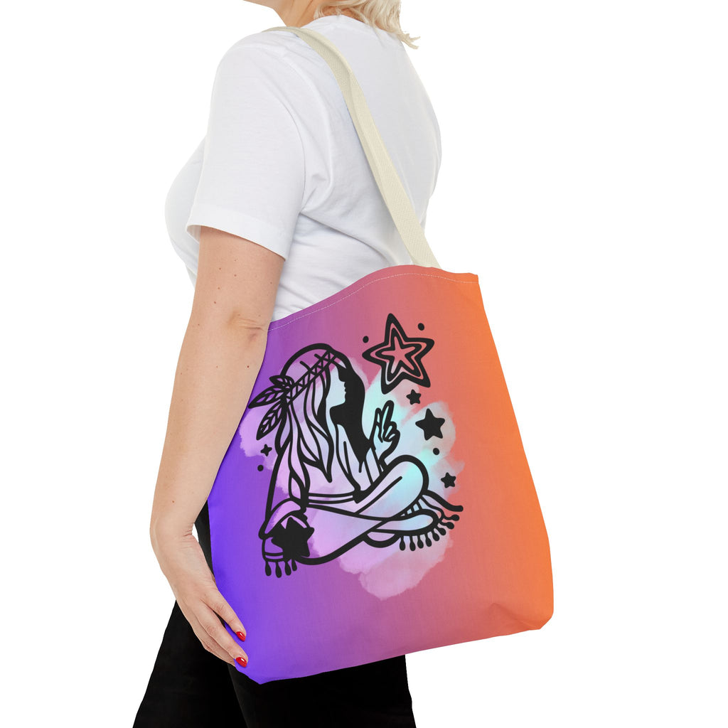 🌙✨ 60s - 70s Moon Child Tote Bag 🌼🌈