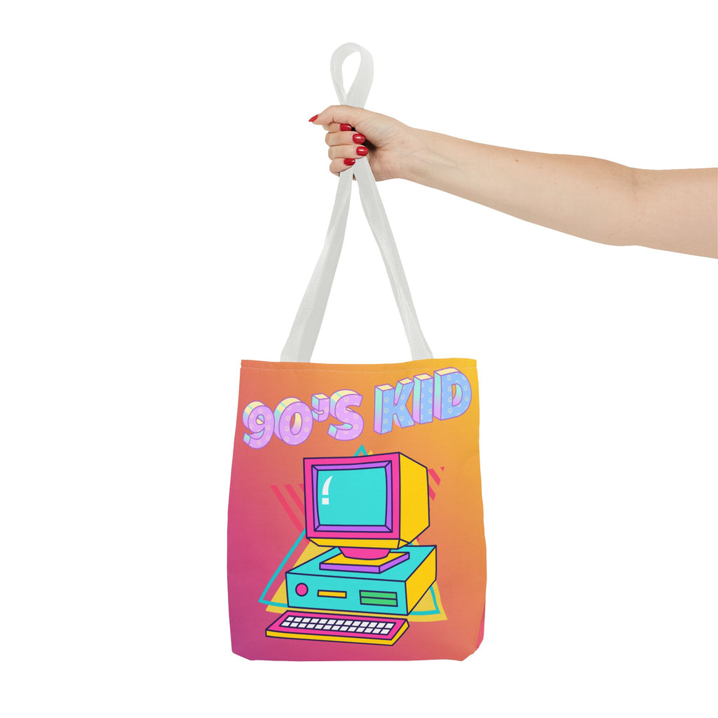 💾🖥️ 90s Kid Computer Tote Bag 🌈✨