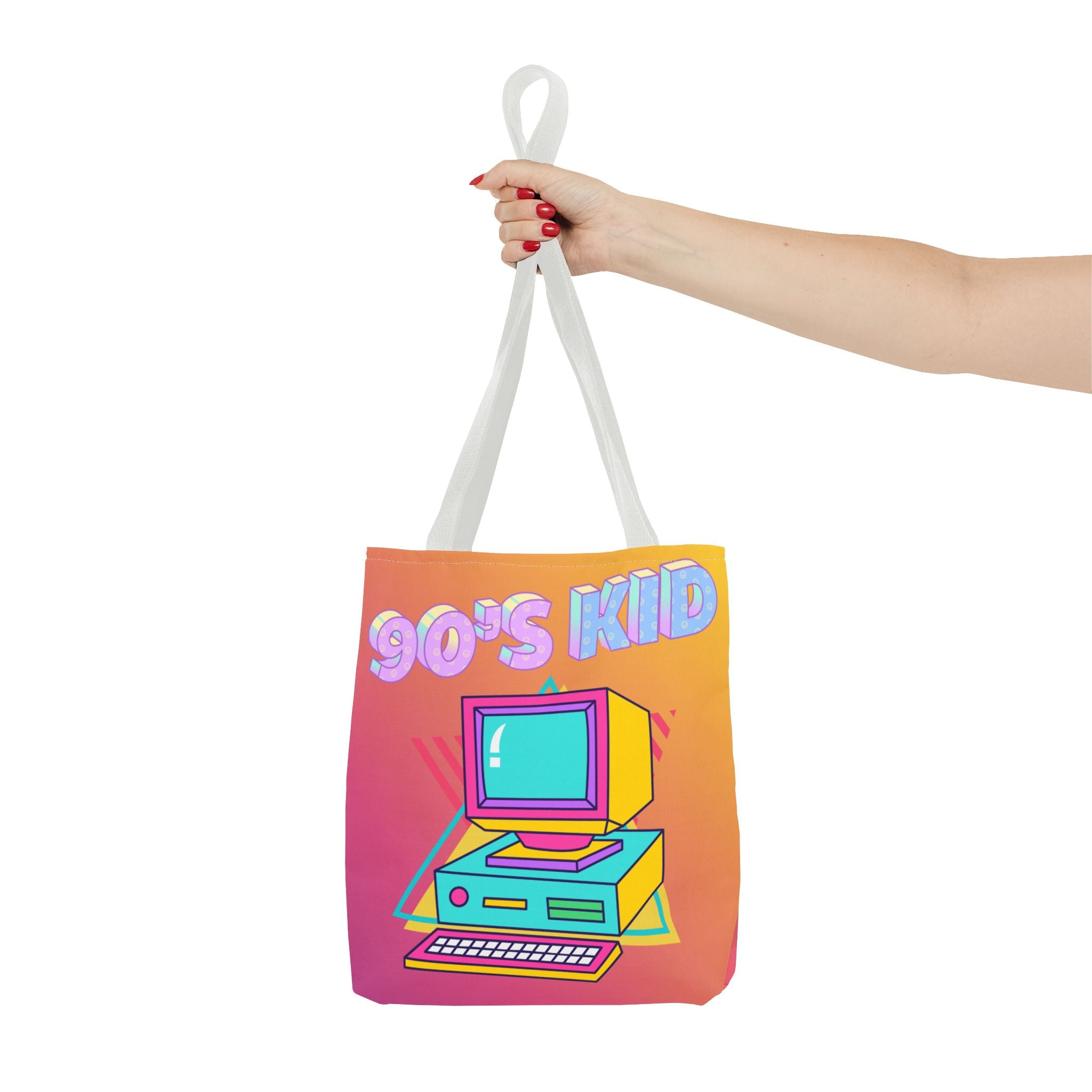 💾🖥️ 90s Kid Computer Tote Bag 🌈✨