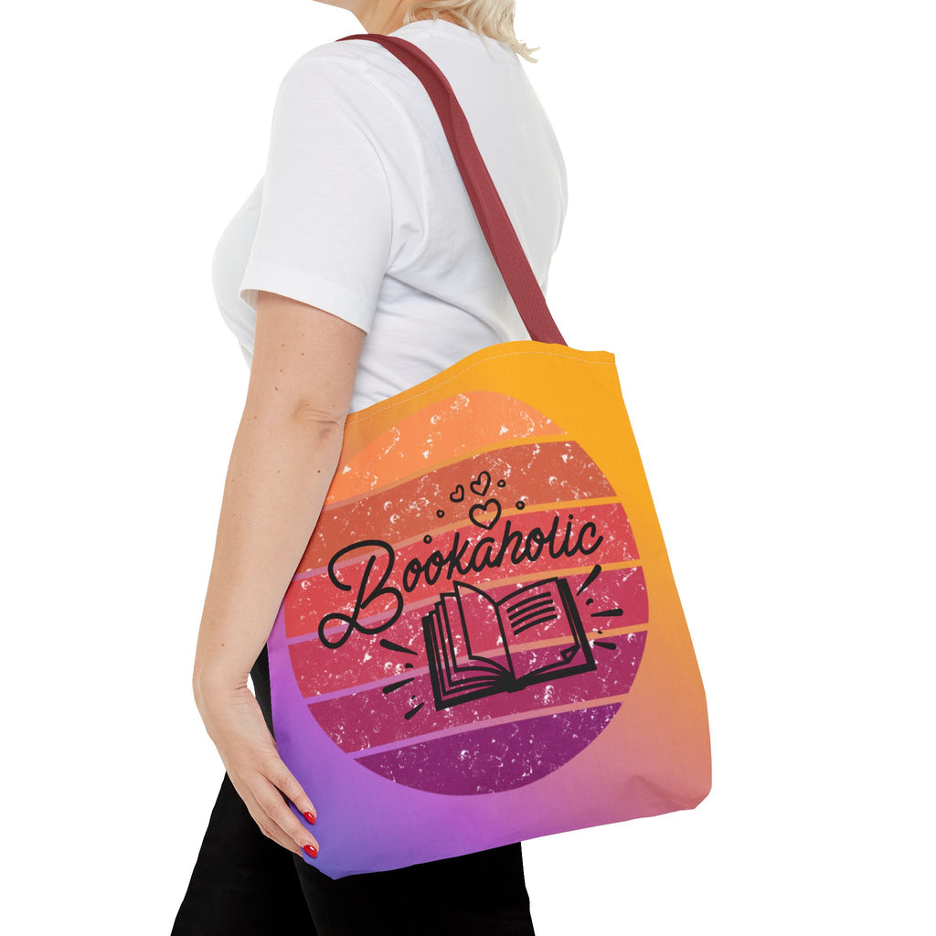 📚 60s Bookaholic Retro Tote Bag