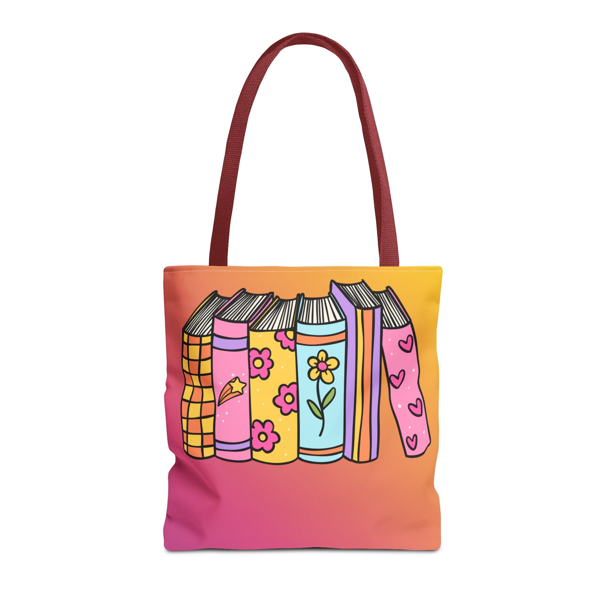 💿 90s Book Collector Bright Books Tote Bag
