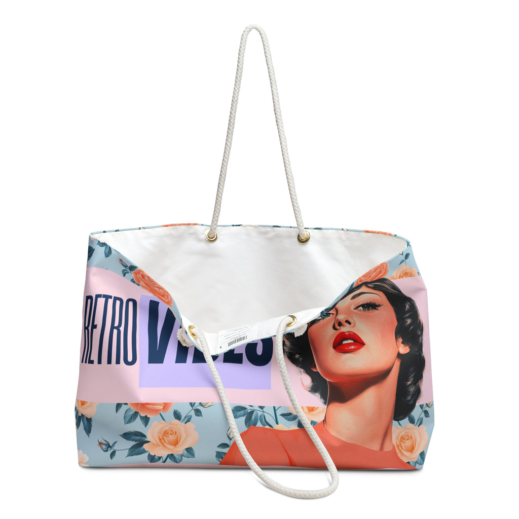 🌸 50s Retro Vibe Girl Weekender Bag 💋