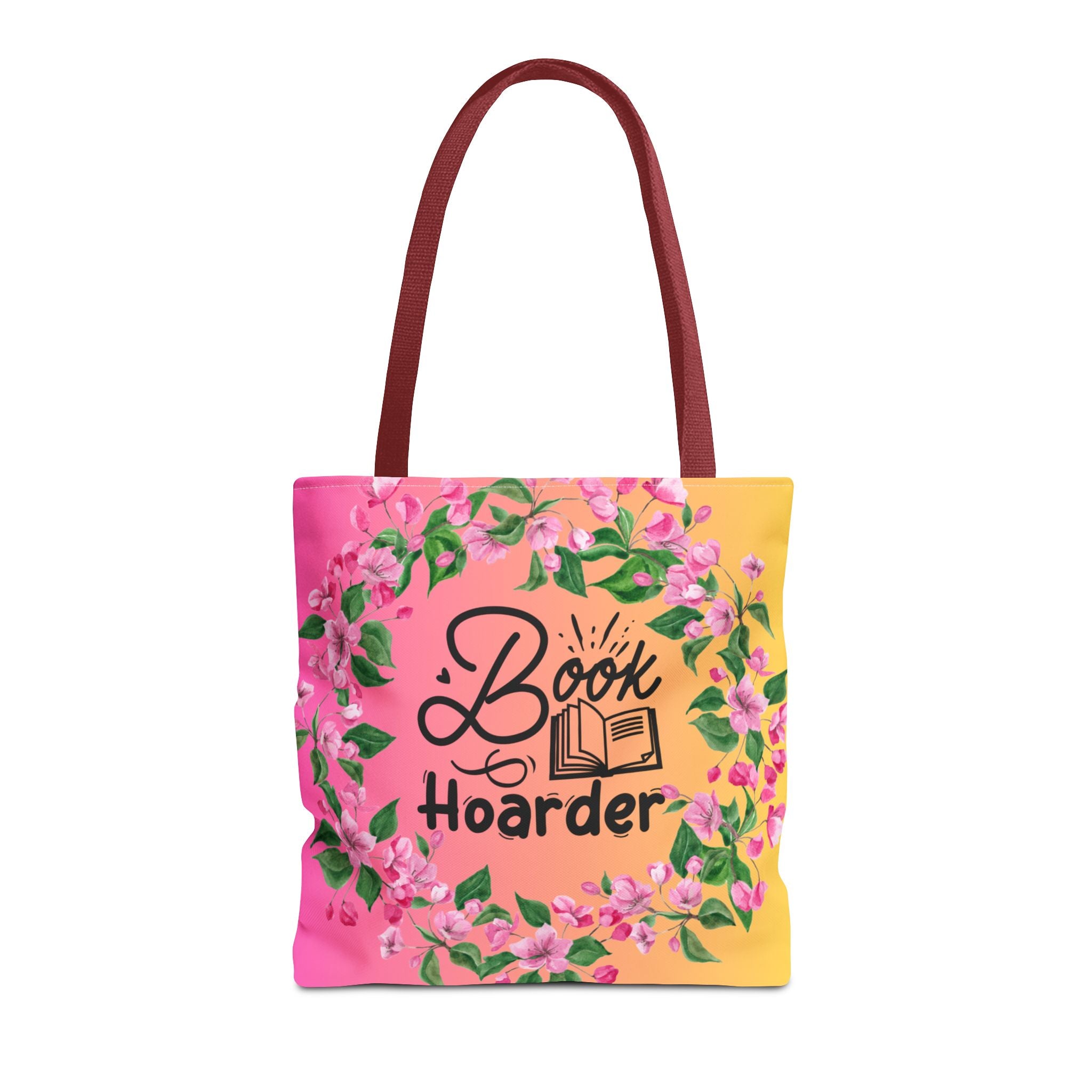 💖 60s–90s Book Hoarder Retro Tote Bag – Bright Pink & Yellow