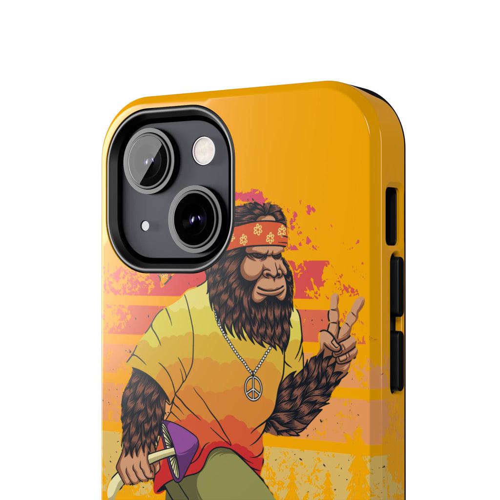70s Bigfoot Mushroom Hunting Peace Phone Case 🍄✌️