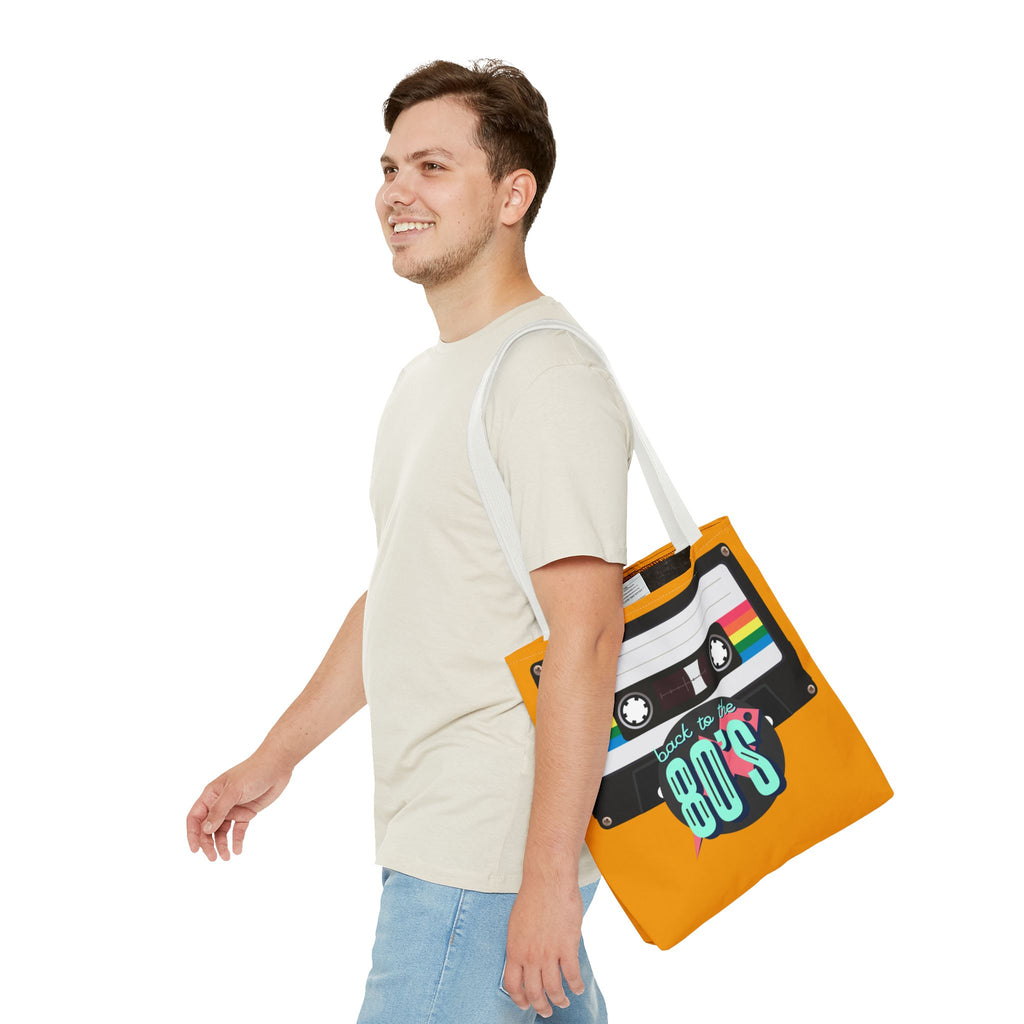 🎵 Back to the 80s Mixtape Retro Tote Bag