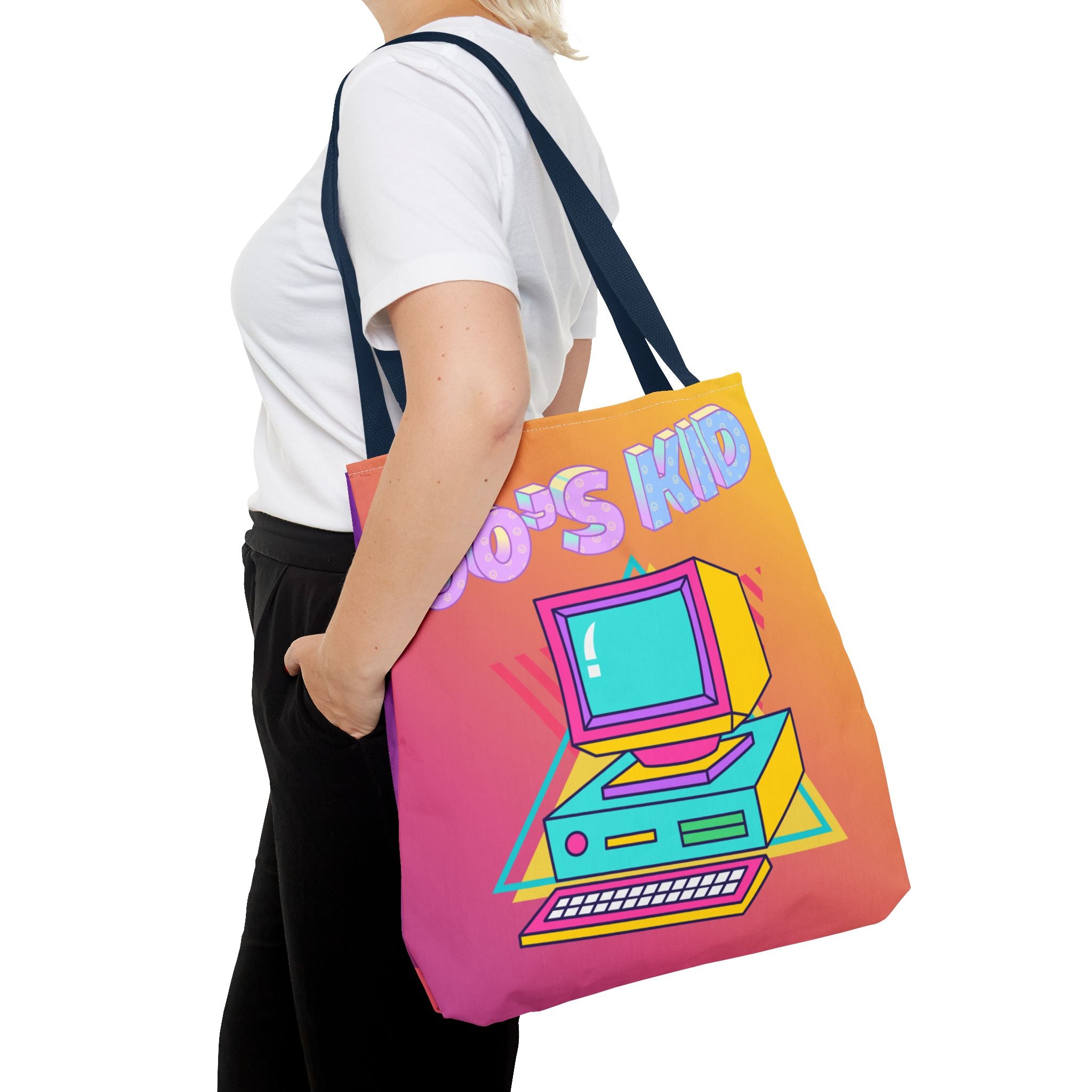 💾🖥️ 90s Kid Computer Tote Bag 🌈✨