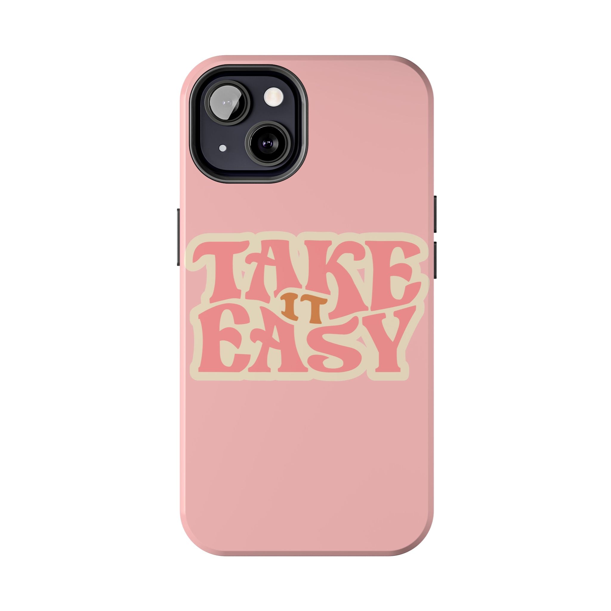 60s Pink Take It Easy Phone Case 🌸✌️📱