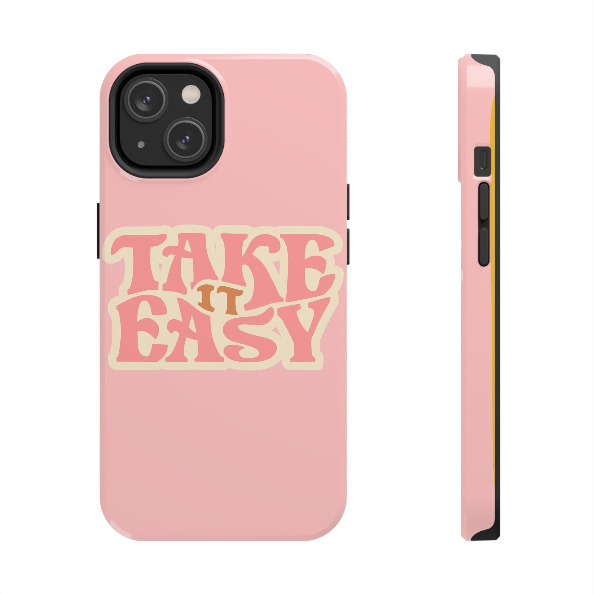 60s Pink Take It Easy Phone Case 🌸✌️📱