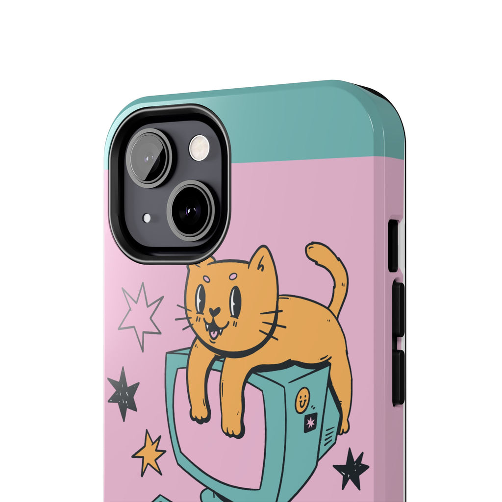 90s Cat and Computer Phone Case 🐱💾