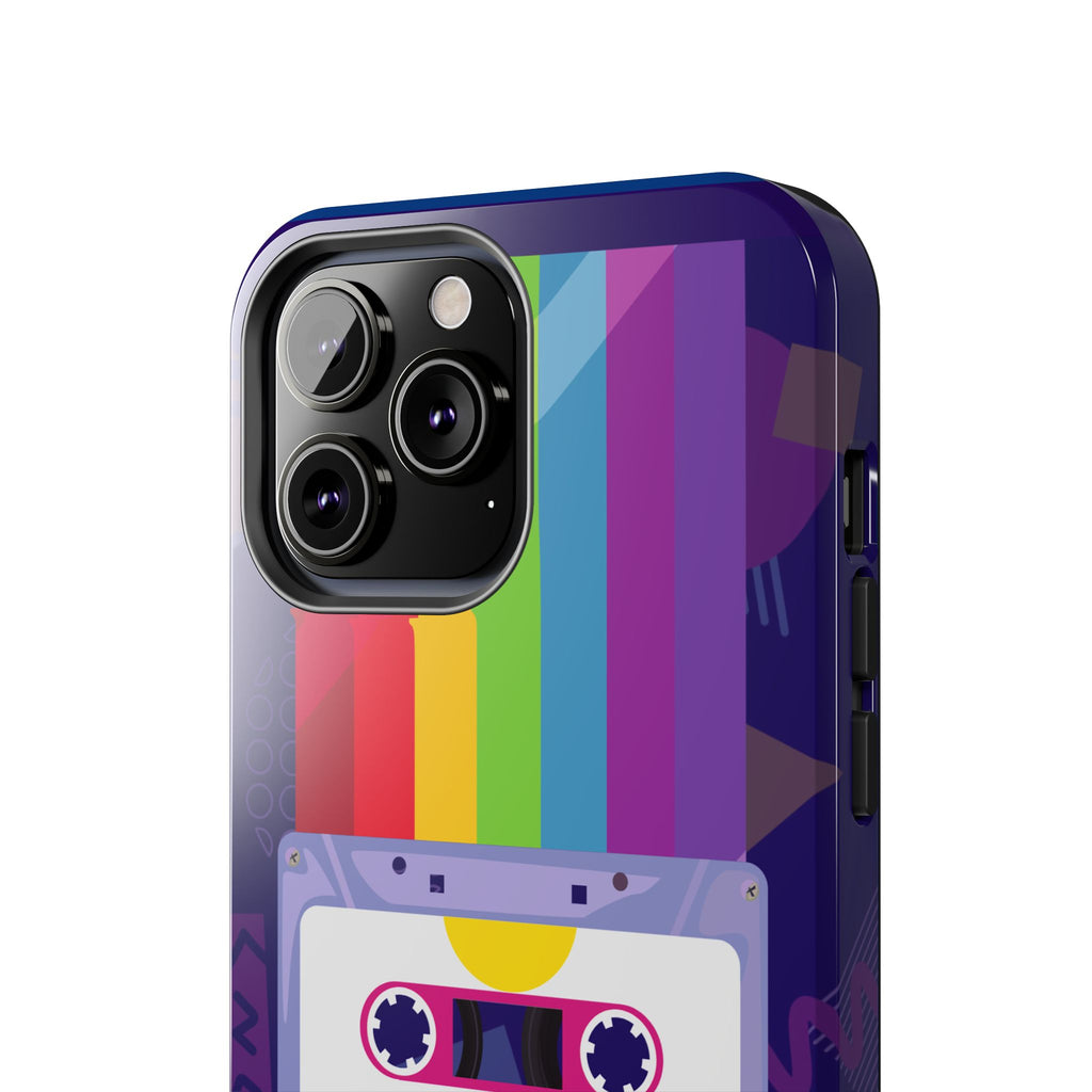 80s–90s Cassette Rainbow Phone Case 📼🌈📱