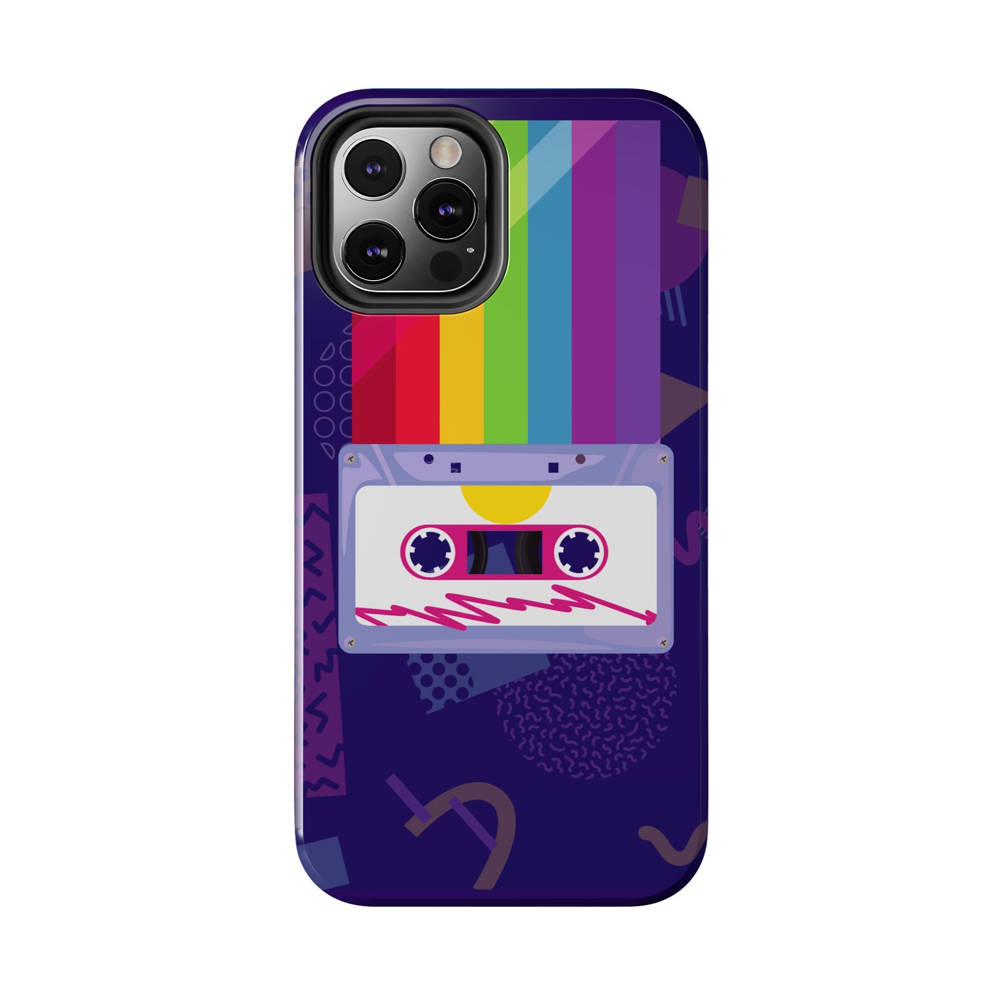 80s–90s Cassette Rainbow Phone Case 📼🌈📱