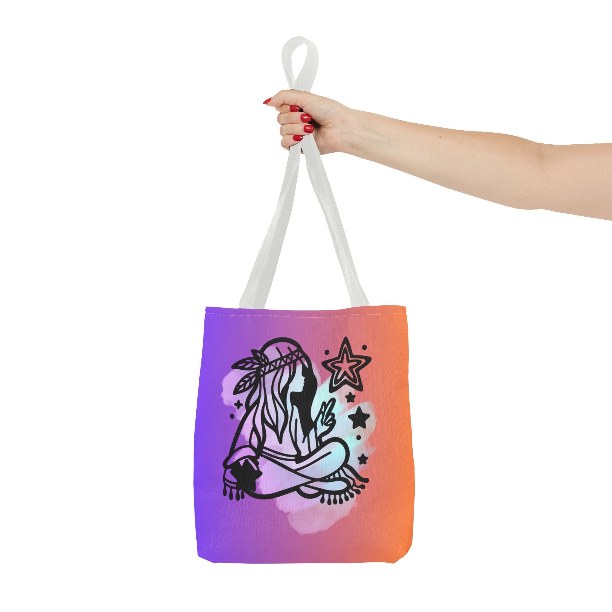 🌙✨ 60s - 70s Moon Child Tote Bag 🌼🌈