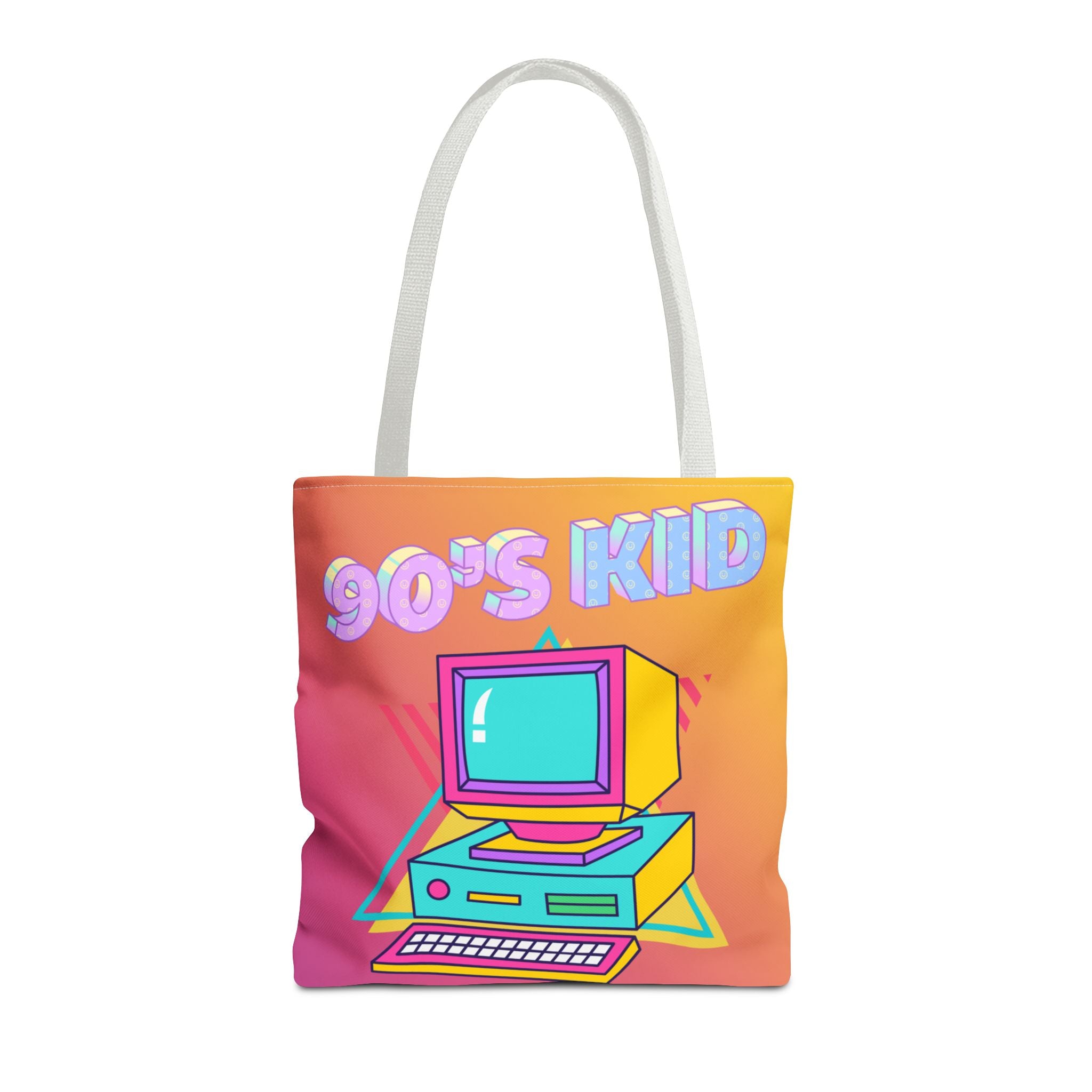 💾🖥️ 90s Kid Computer Tote Bag 🌈✨