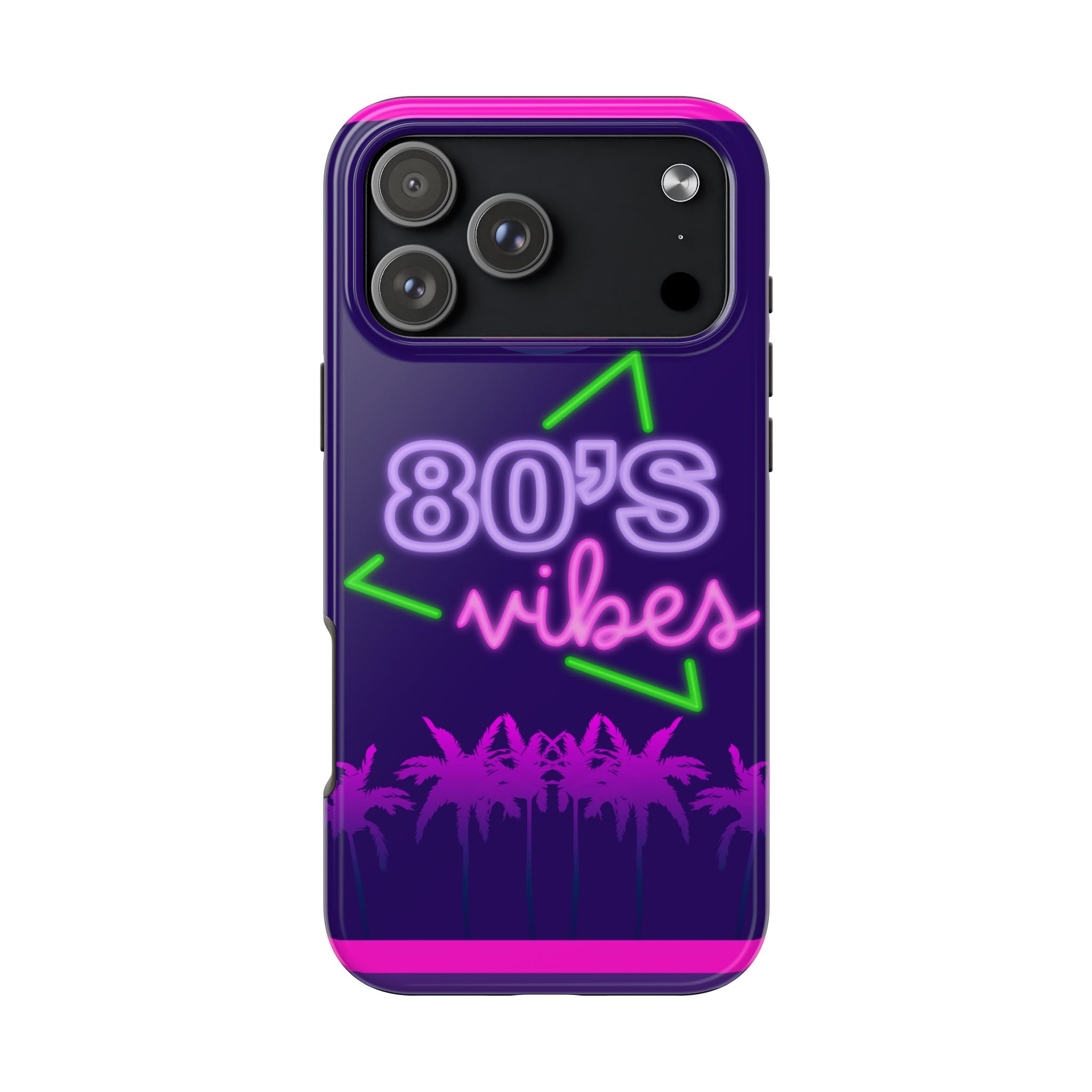 80s Vibes Synthwave Palm Trees Phone Case 🌴🎹📱