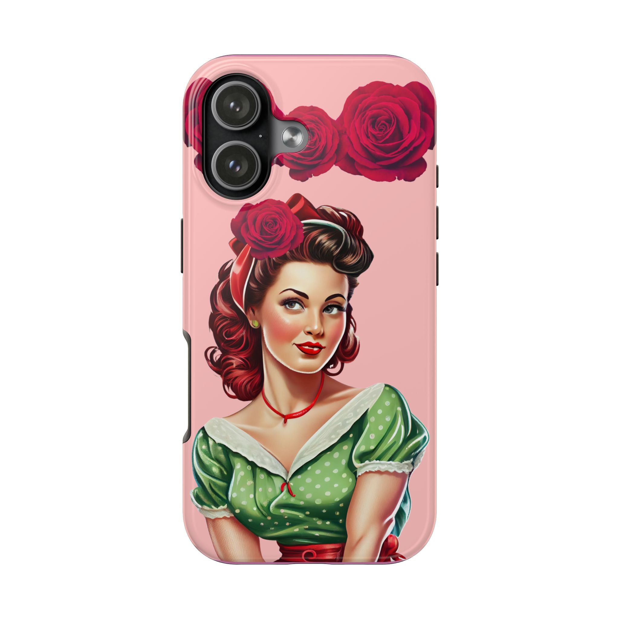 50s Rose Pinup Romance Phone Case 🌹💕📱