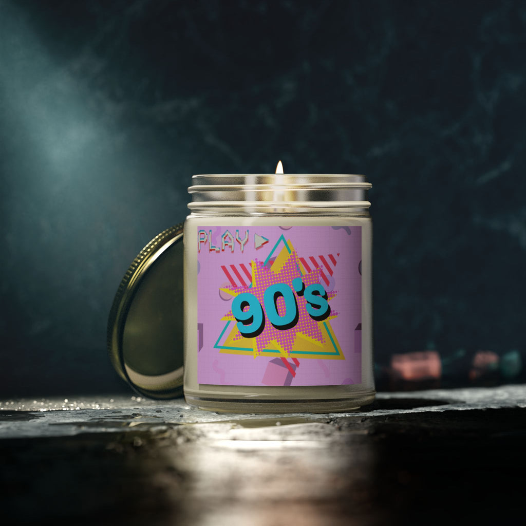 90s Play Button Candle 📼🕯️