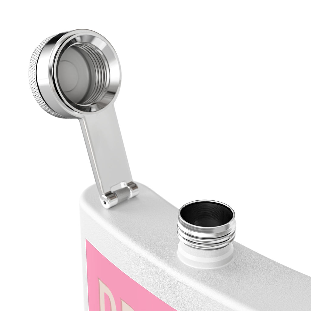 Drinks Pink Flapper Girl Flask