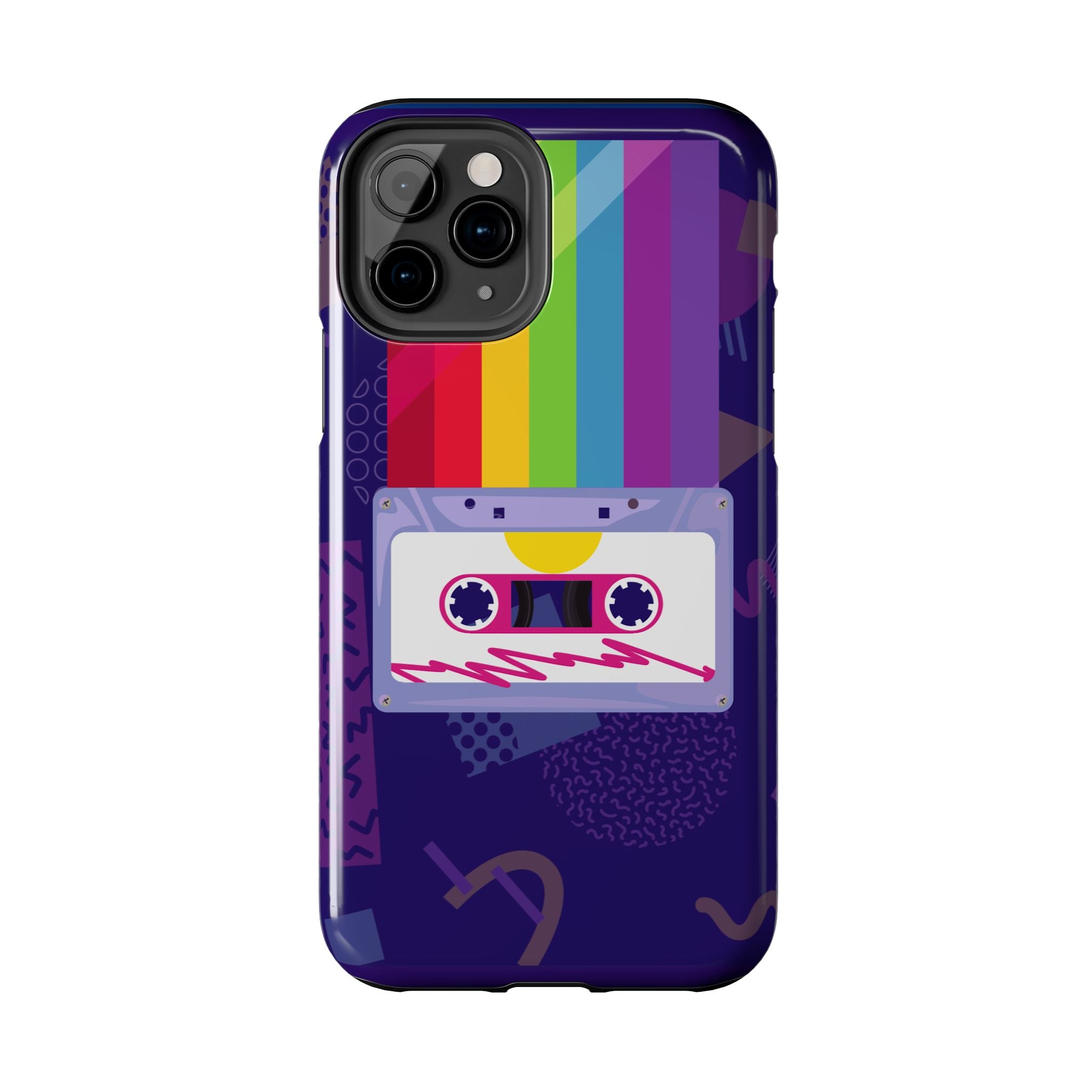 80s–90s Cassette Rainbow Phone Case 📼🌈📱