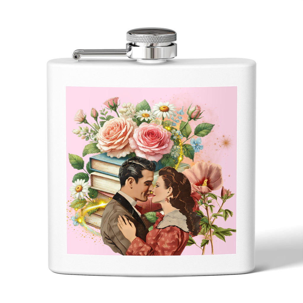 Books and Romance Flask