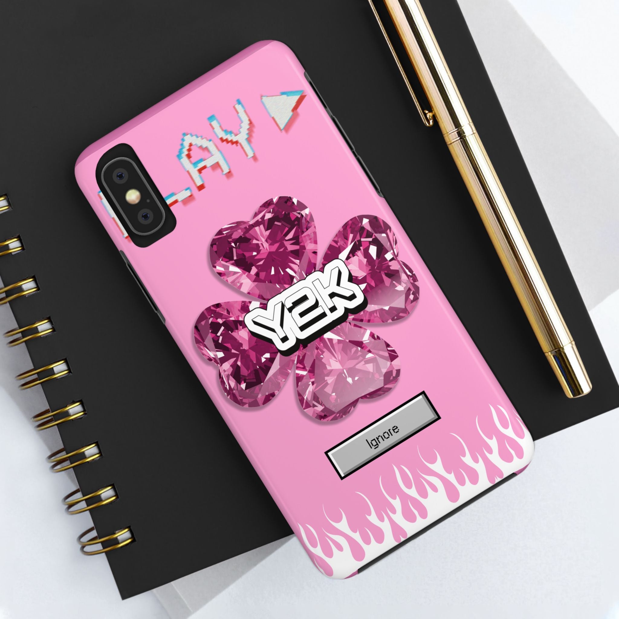 Y2K Play Ignore Sweet Pink Phone Case 💗📱