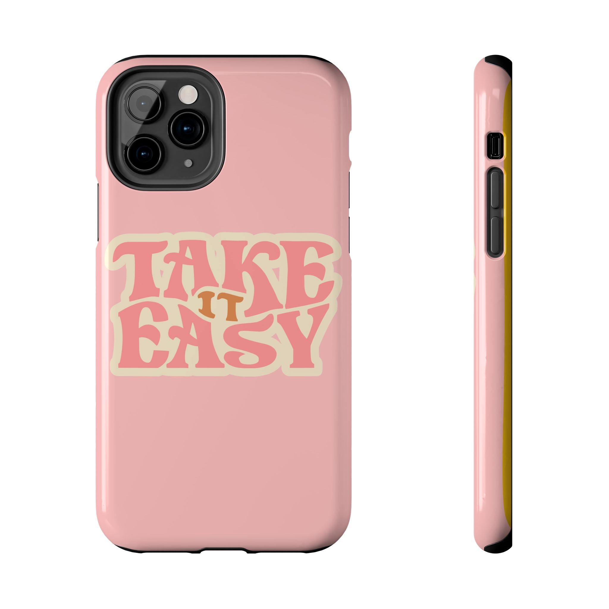 60s Pink Take It Easy Phone Case 🌸✌️📱