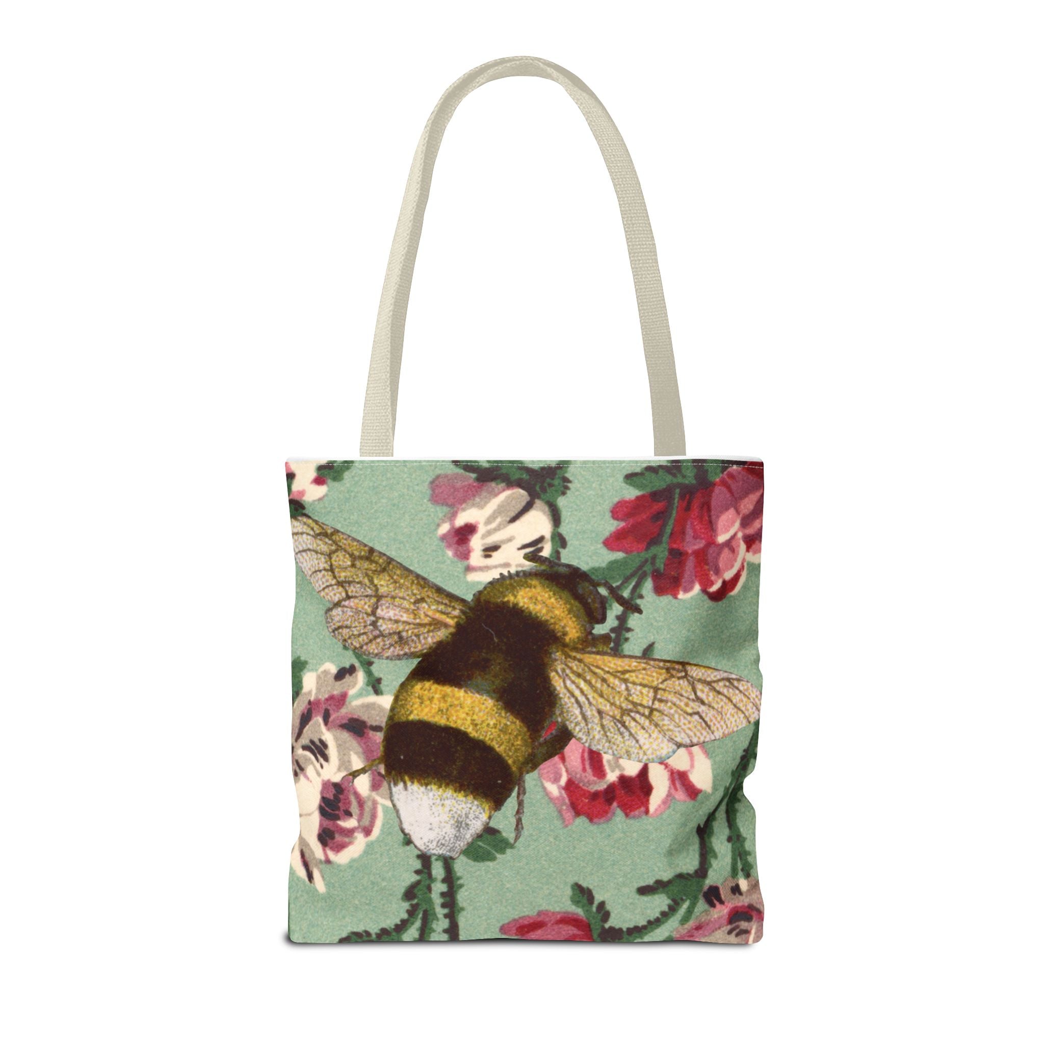 🐝🌼 60s Bumble Bee Floral Tote Bag 🌸✨