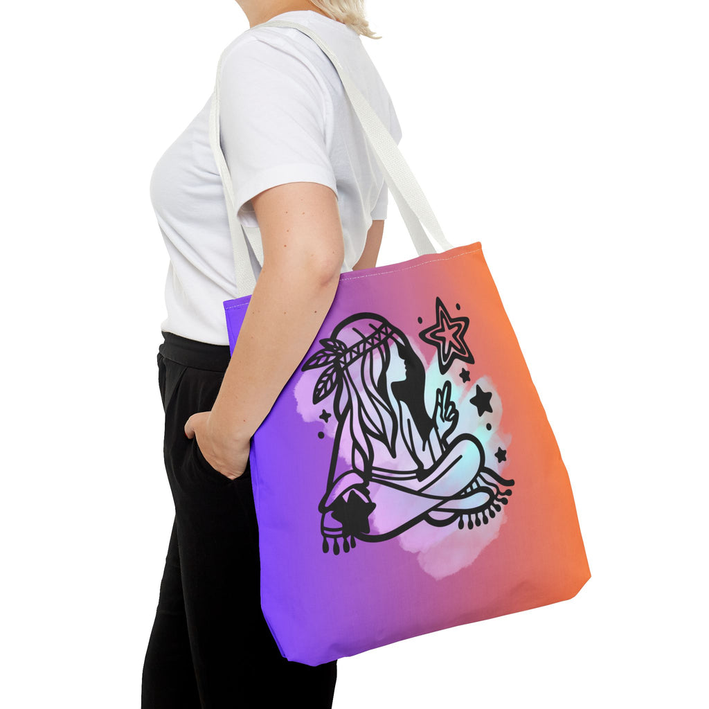 🌙✨ 60s - 70s Moon Child Tote Bag 🌼🌈