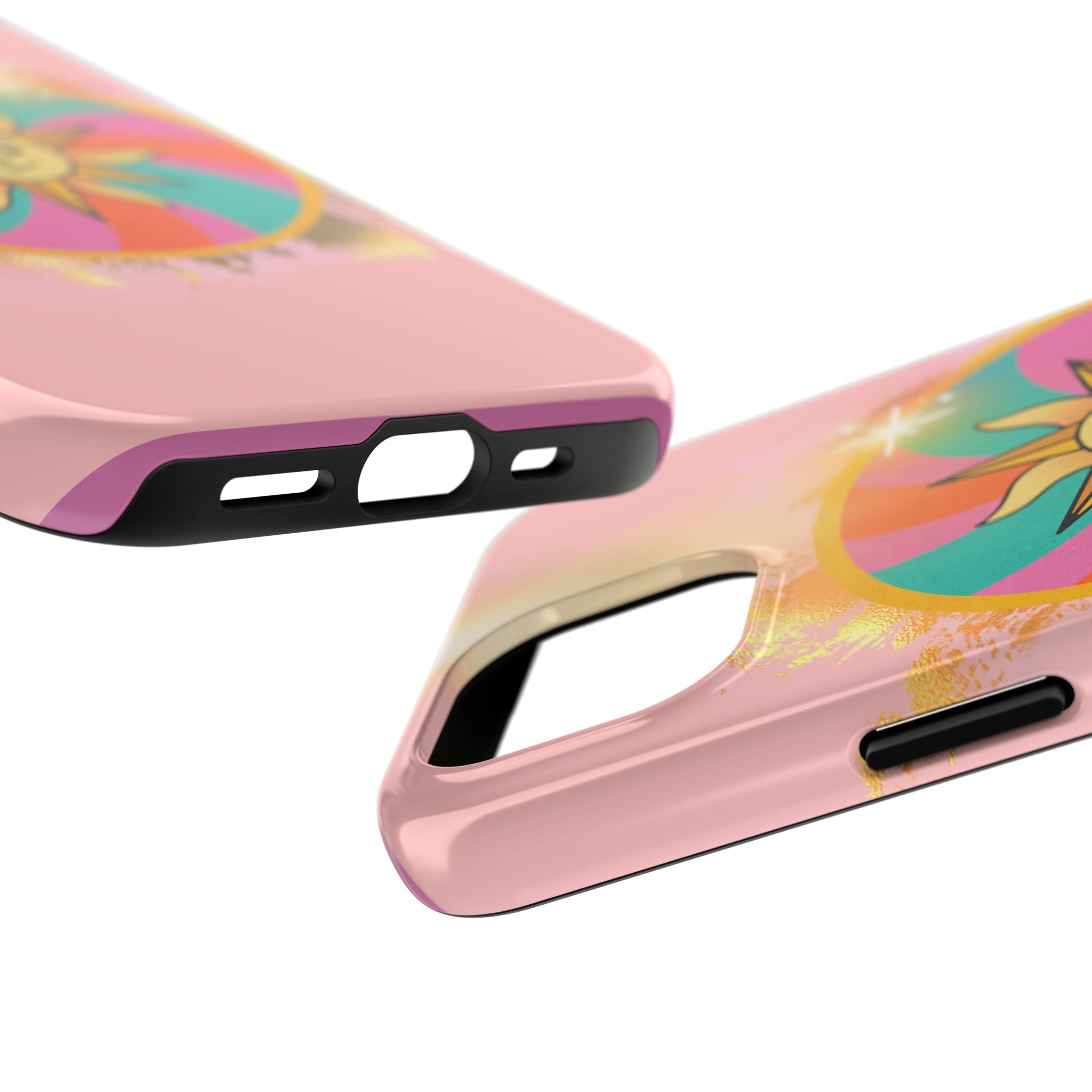 70s Sunshine Tarot Gold Mystical Phone Case 🔮☀️📱