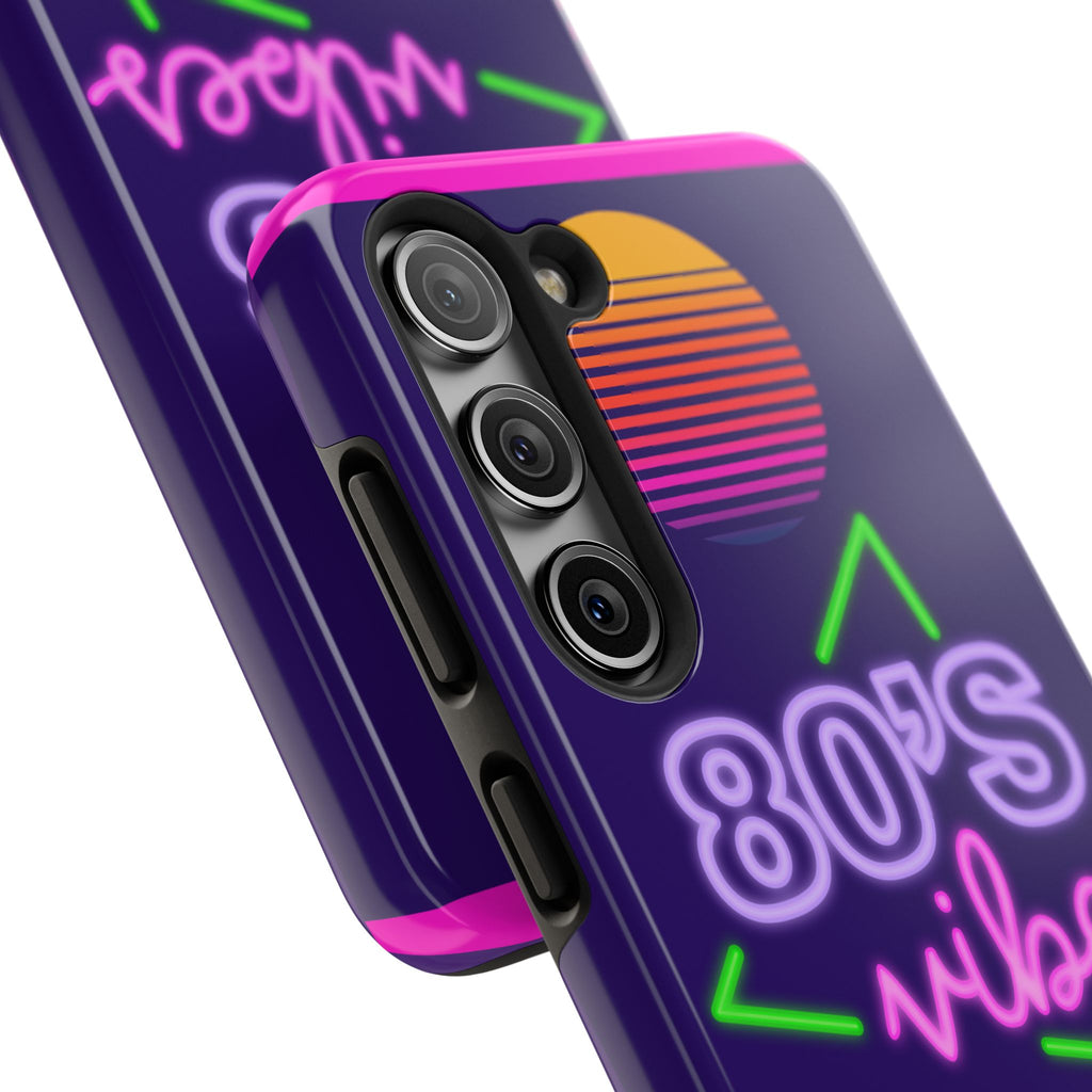 80s Vibes Synthwave Palm Trees Phone Case 🌴🎹📱