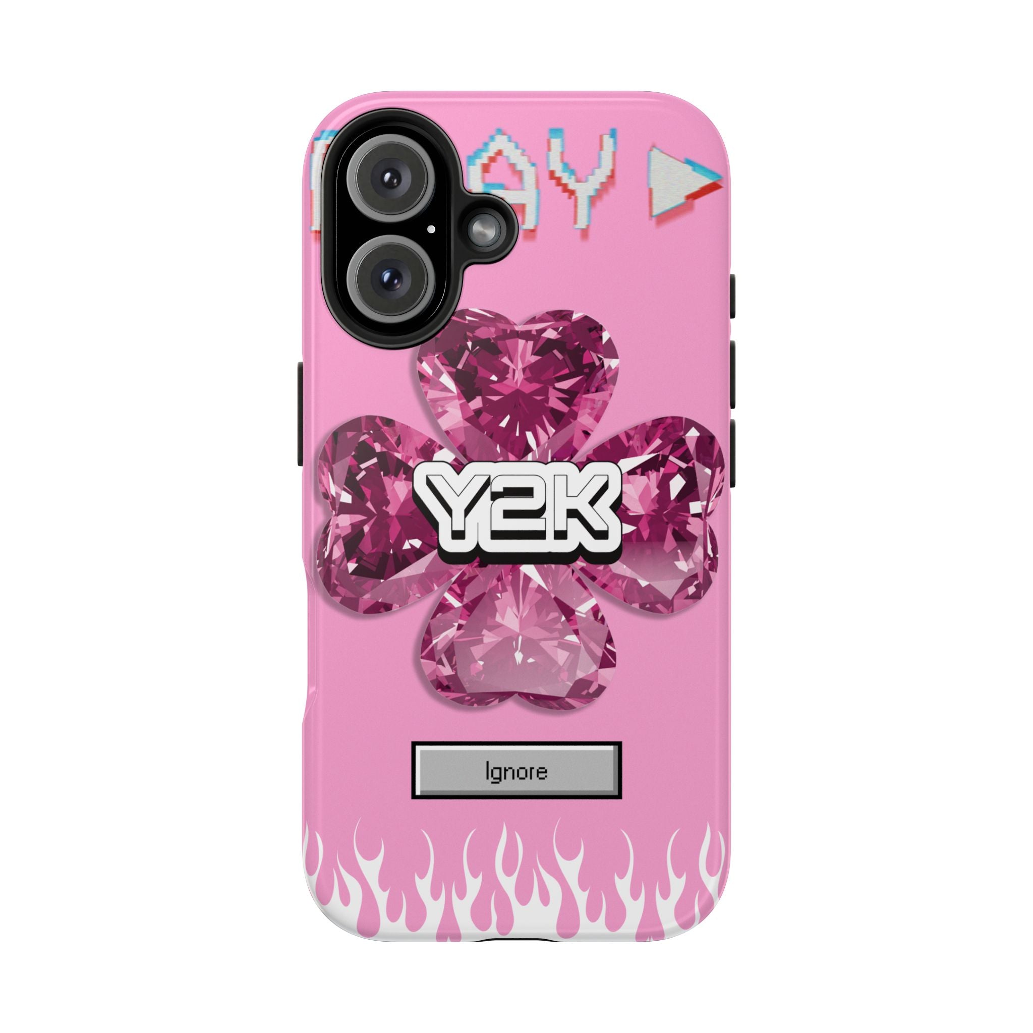 Y2K Play Ignore Sweet Pink Phone Case 💗📱
