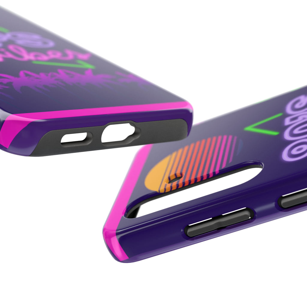 80s Vibes Synthwave Palm Trees Phone Case 🌴🎹📱