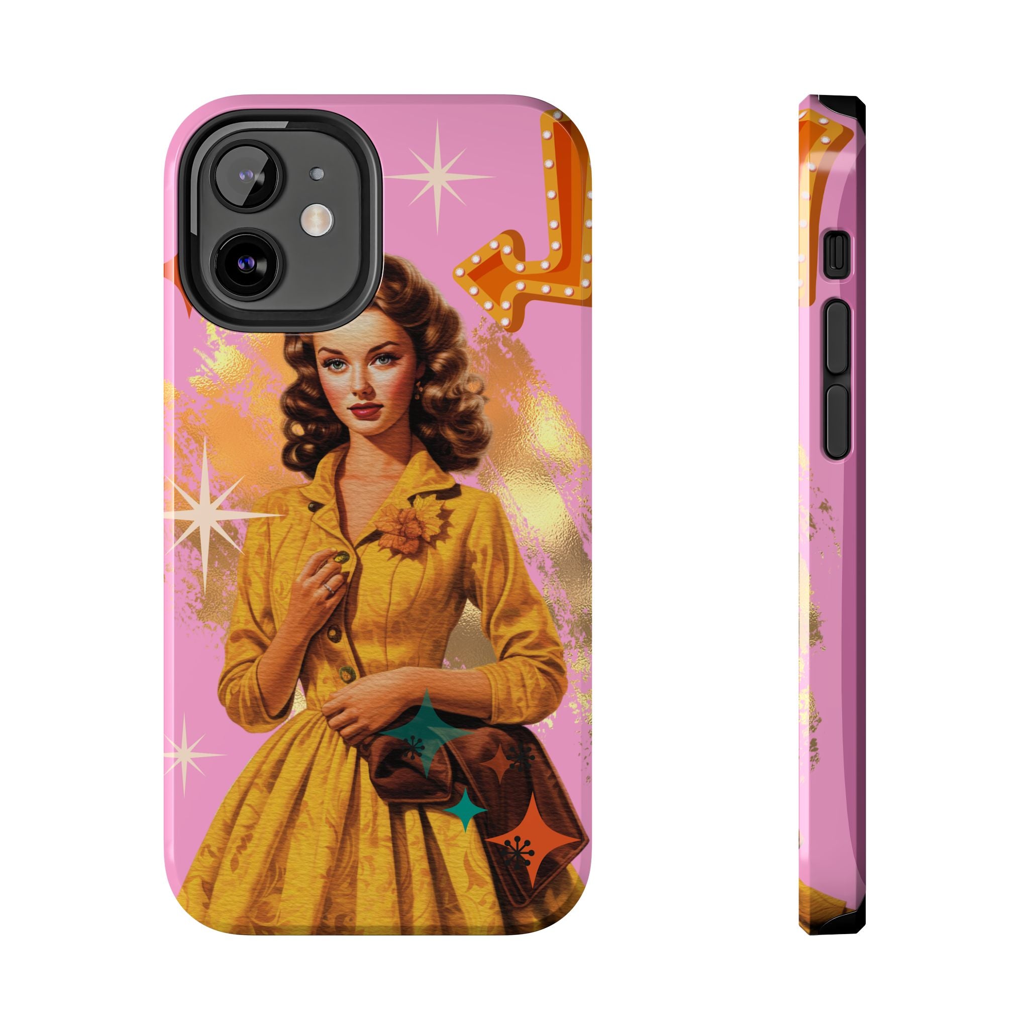 50s Pink Glam Retro Phone Case 💖📱