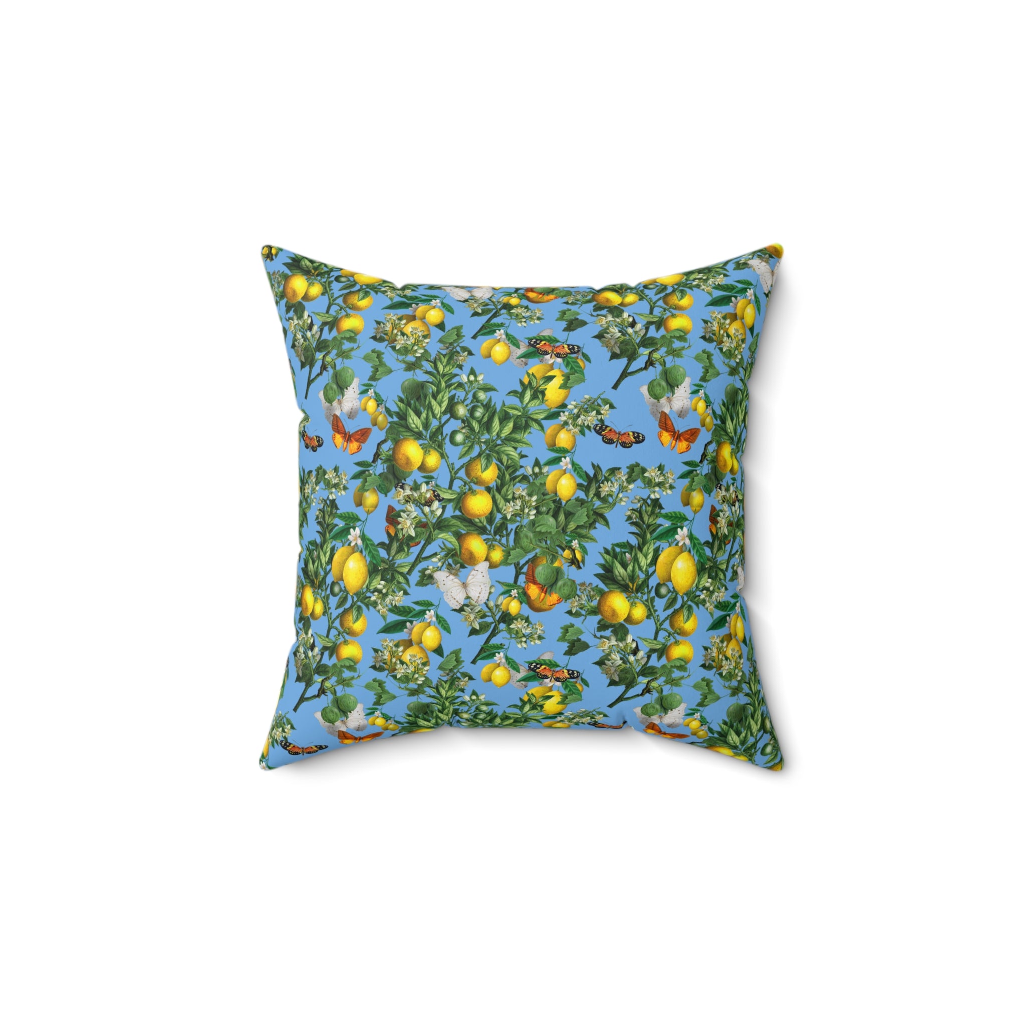 Butterfly Lemons Vintage 50s Pillow
