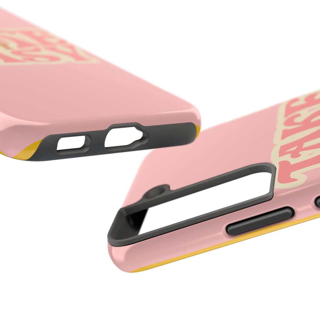60s Pink Take It Easy Phone Case 🌸✌️📱