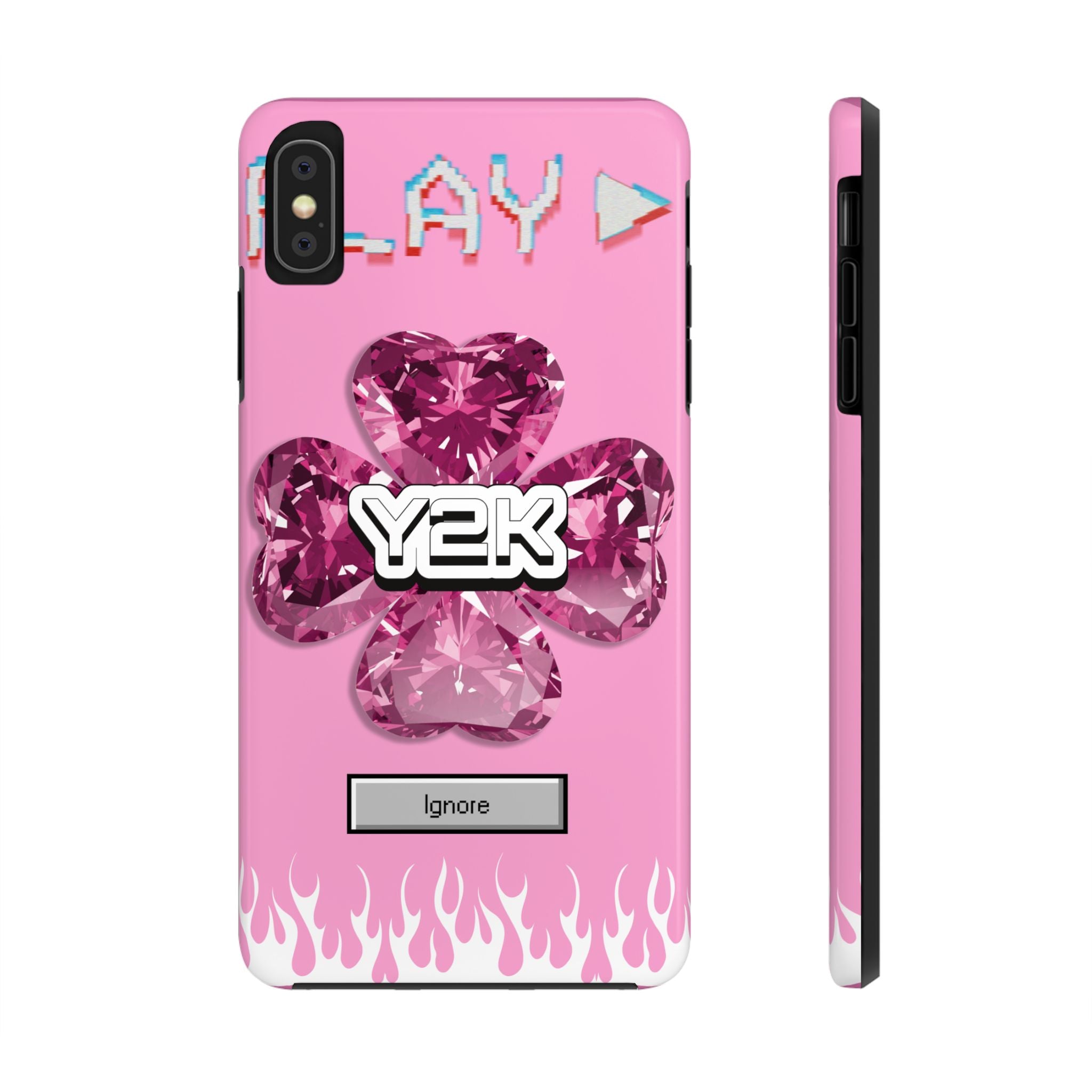 Y2K Play Ignore Sweet Pink Phone Case 💗📱