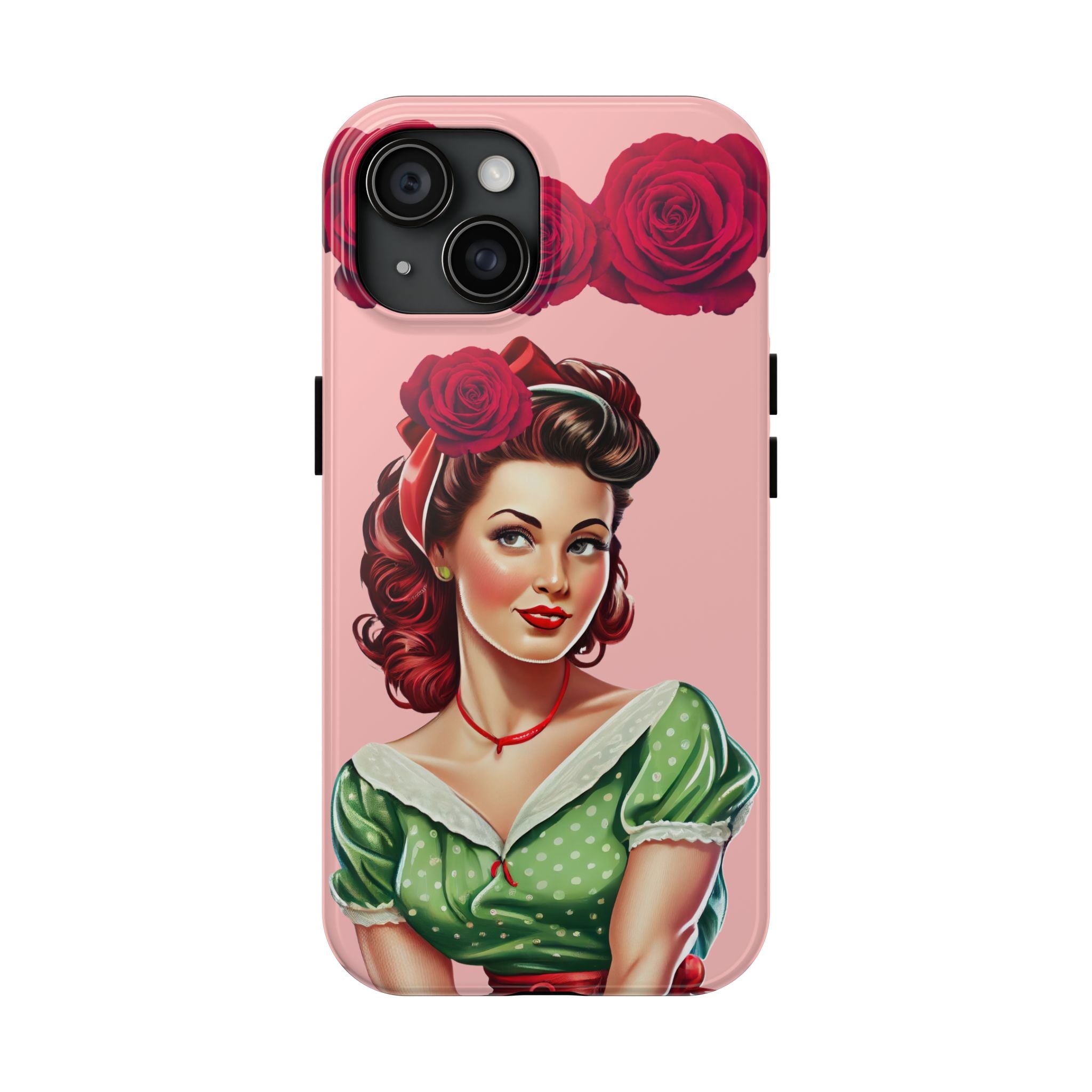 50s Rose Pinup Romance Phone Case 🌹💕📱