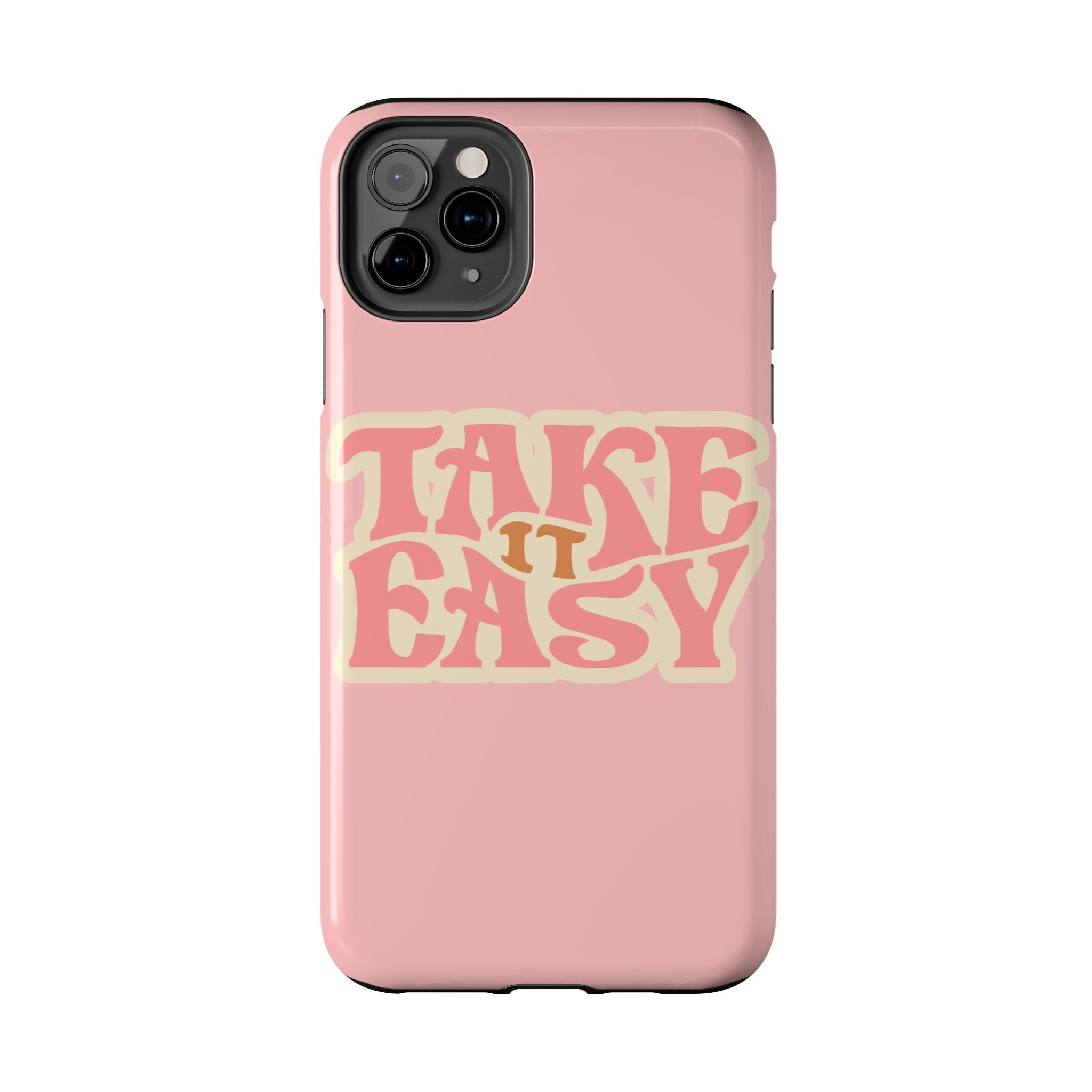 60s Pink Take It Easy Phone Case 🌸✌️📱