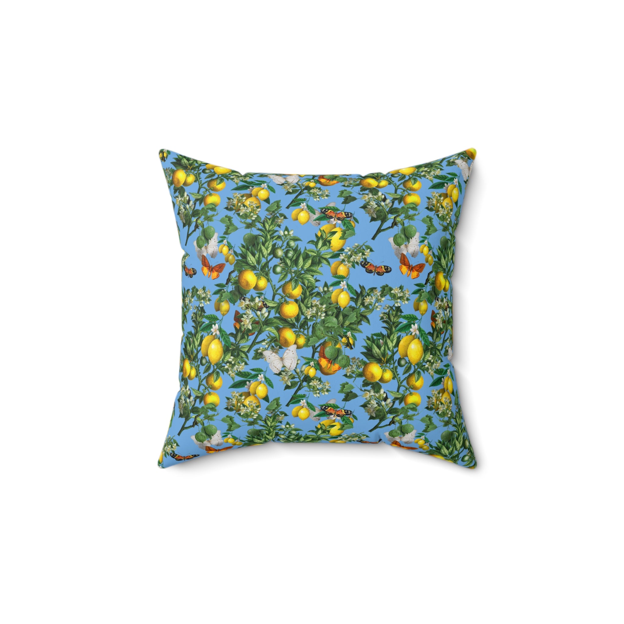 Butterfly Lemons Vintage 50s Pillow