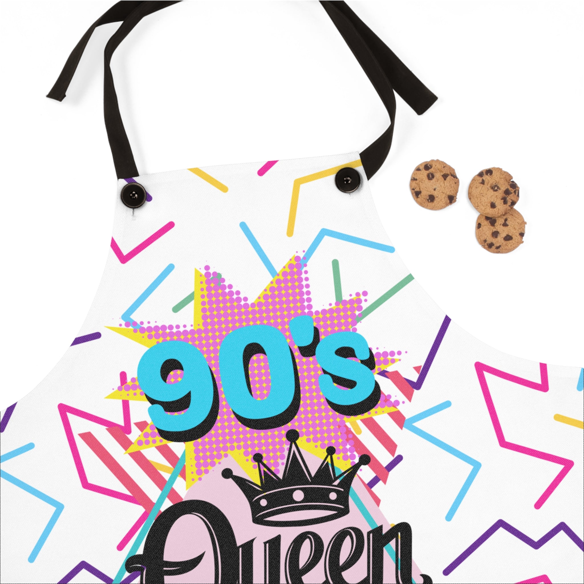 💖👑 90s Queen Playful Apron 🌈✨