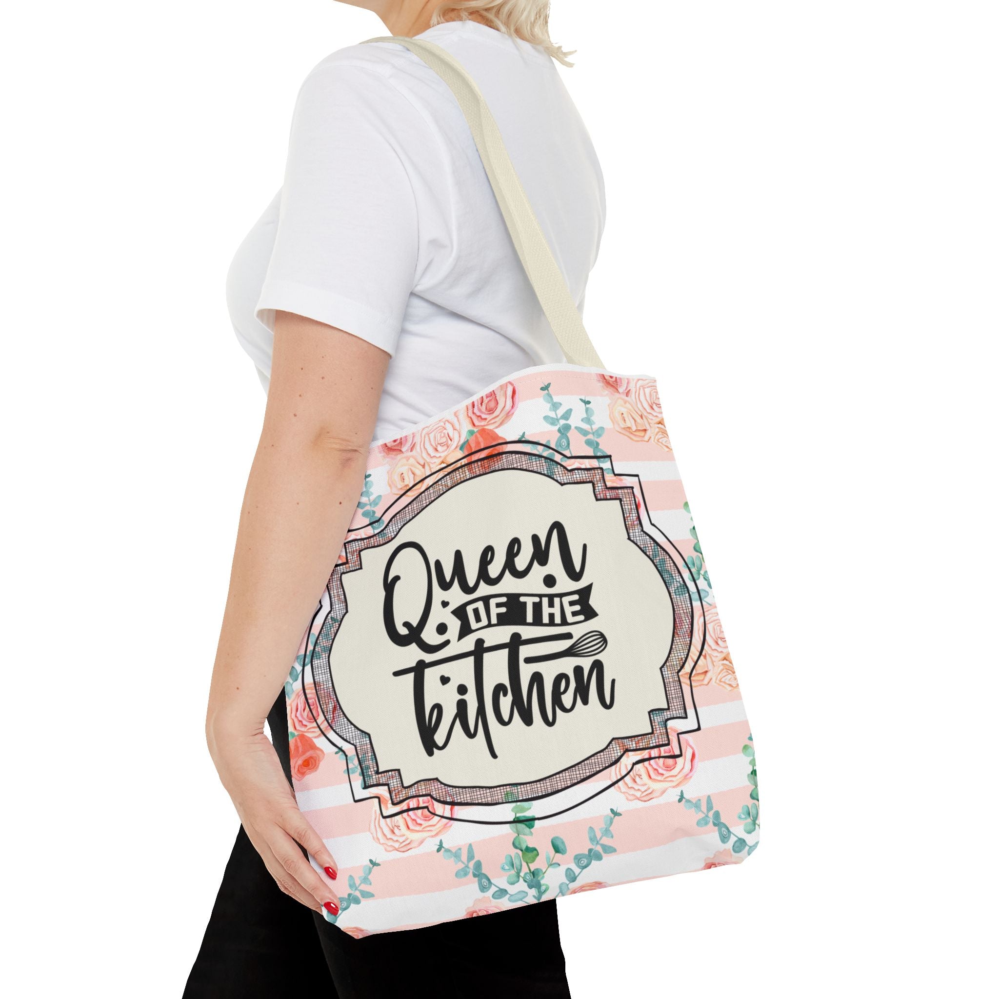 👑🍰 50s Queen of the Kitchen Tote Bag 💖🌸