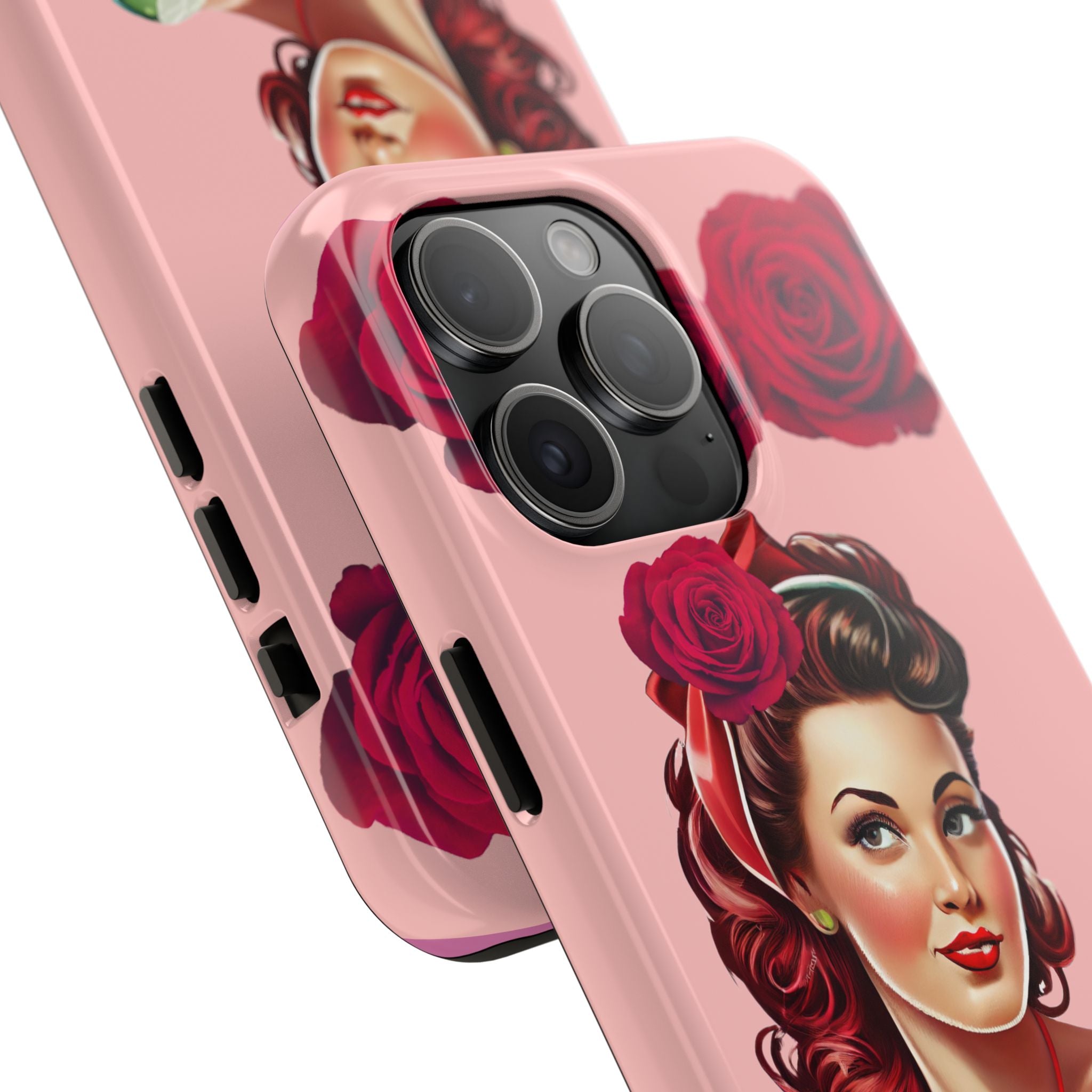 50s Rose Pinup Romance Phone Case 🌹💕📱