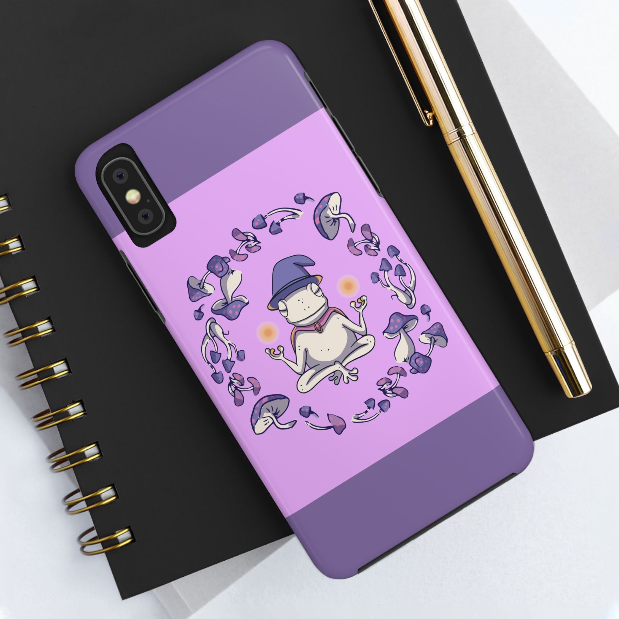 70s Mystical Mushroom Frog Phone Case 🍄🐸✨