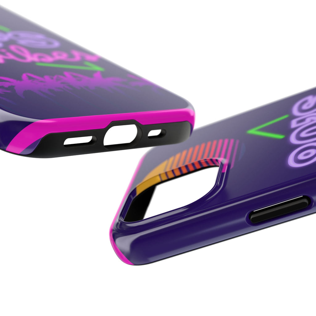 80s Vibes Synthwave Palm Trees Phone Case 🌴🎹📱