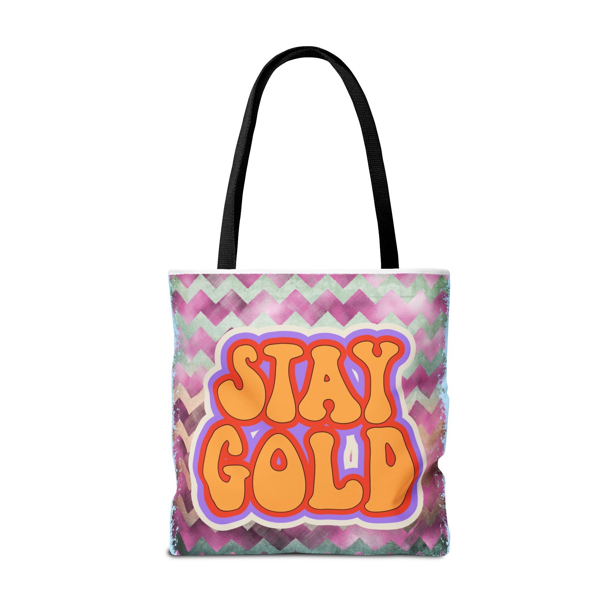 🌟 70s “Stay Gold” Retro Tote Bag