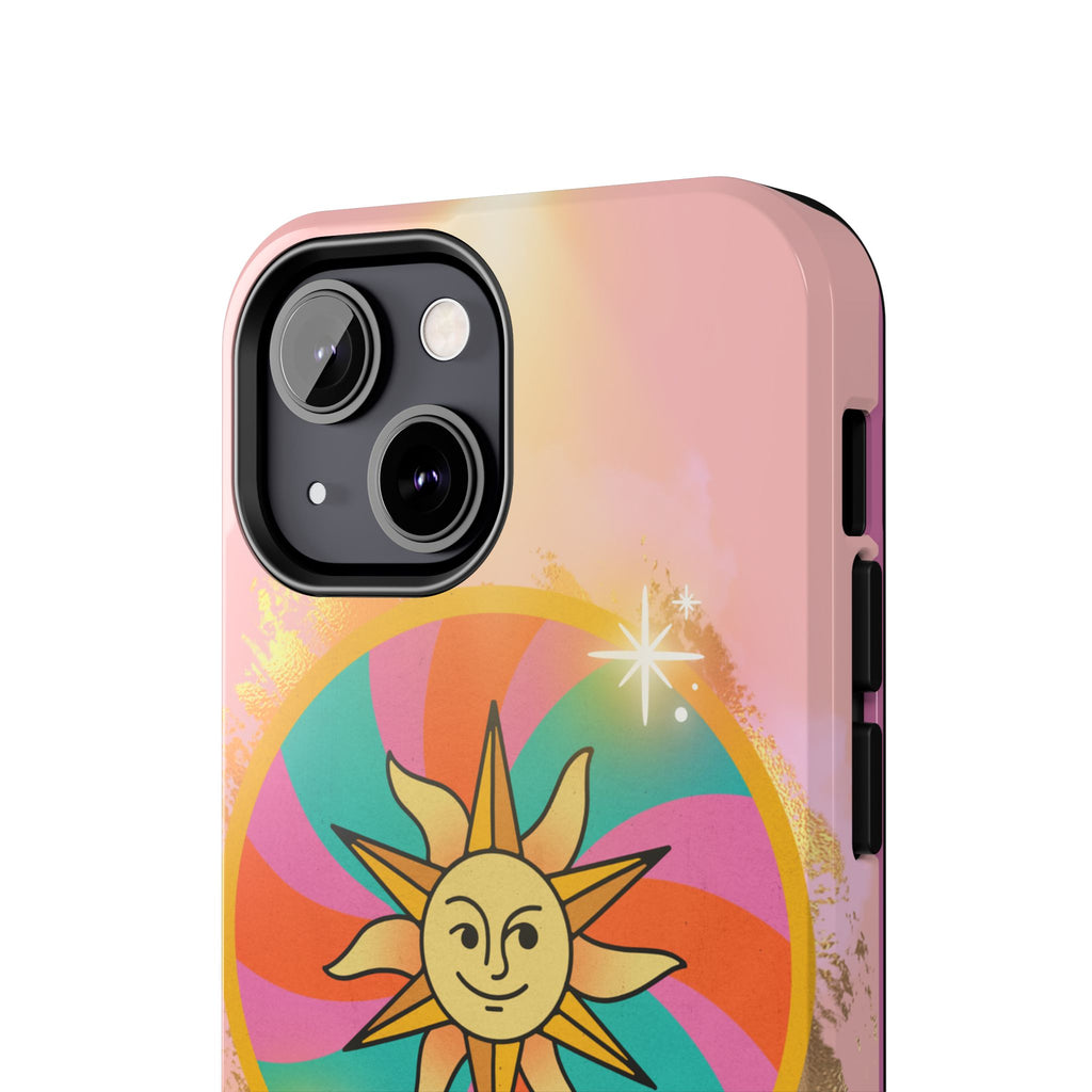 70s Sunshine Tarot Gold Mystical Phone Case 🔮☀️📱